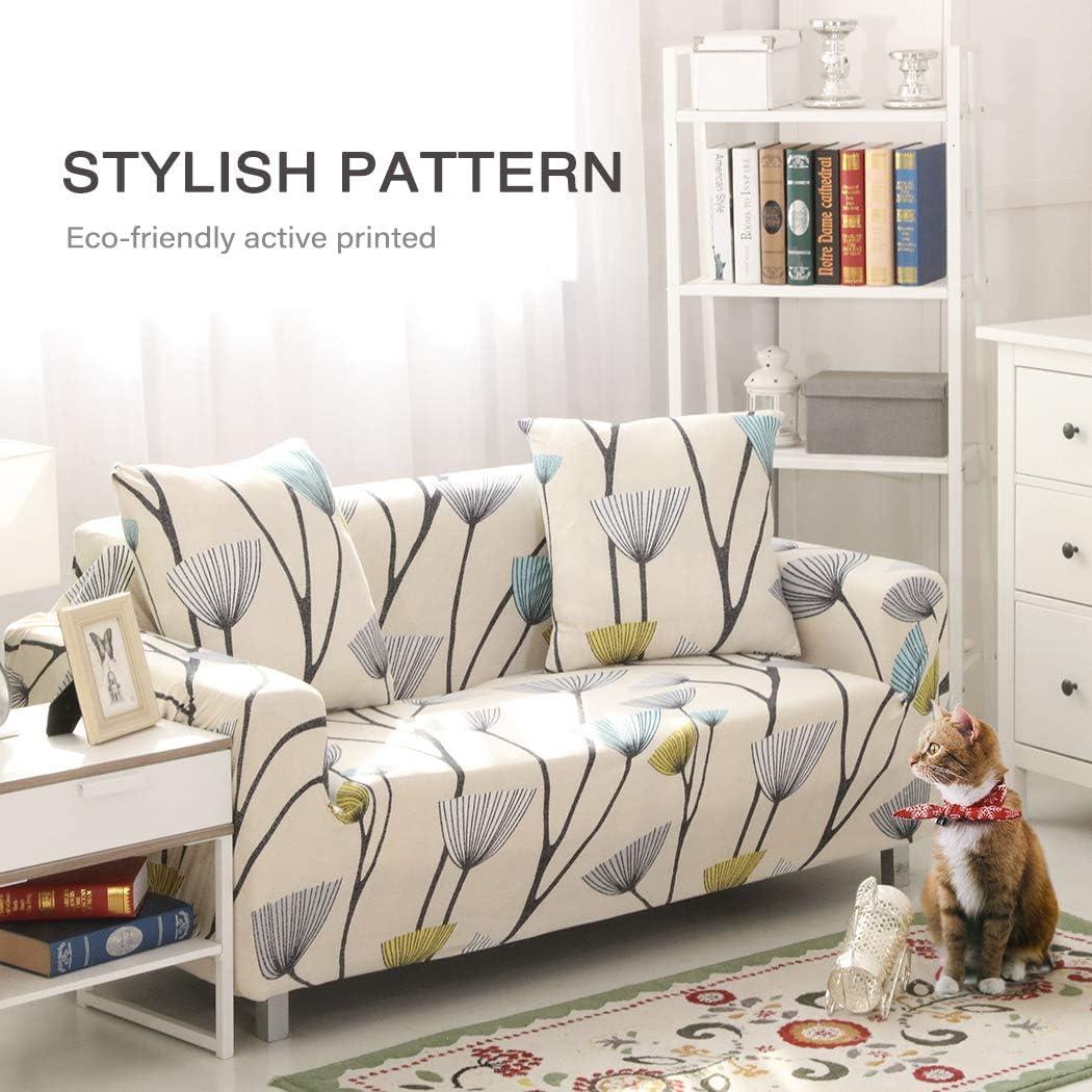 Funda de Sofá Estirable Lamberia Beige 3 Plazas con Almohadas