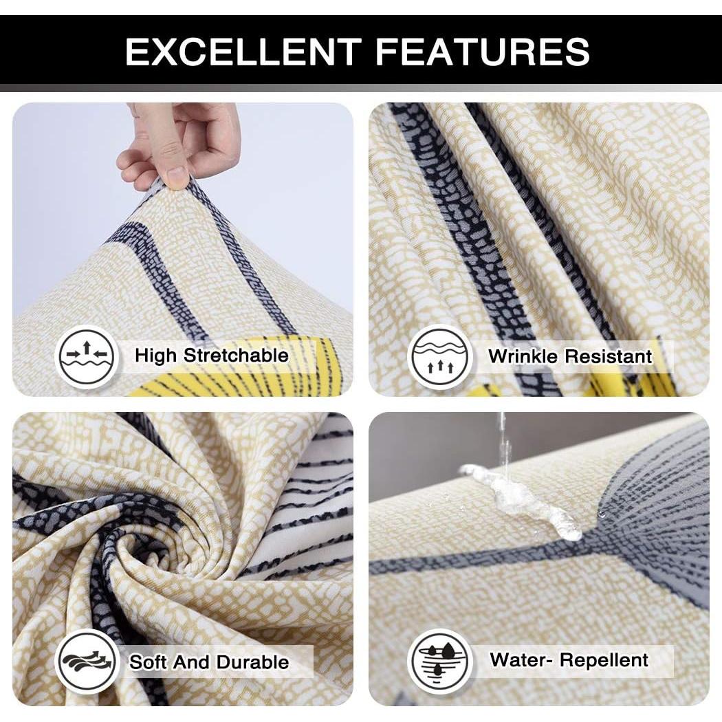 Funda de Sofá Estirable Lamberia Beige 3 Plazas con Almohadas