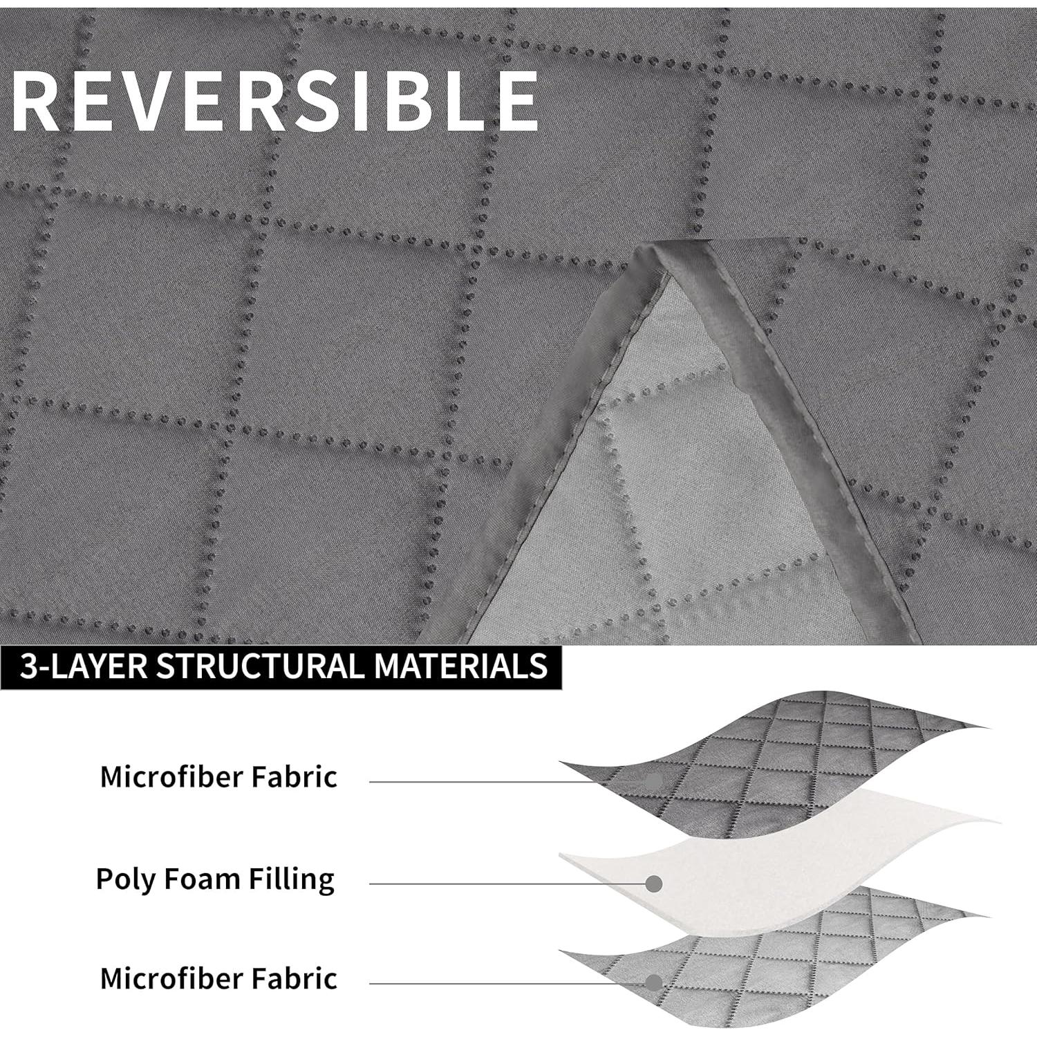 Funda Sofá Recliner Easy-Going 3 Plazas Gris Claro Antideslizante