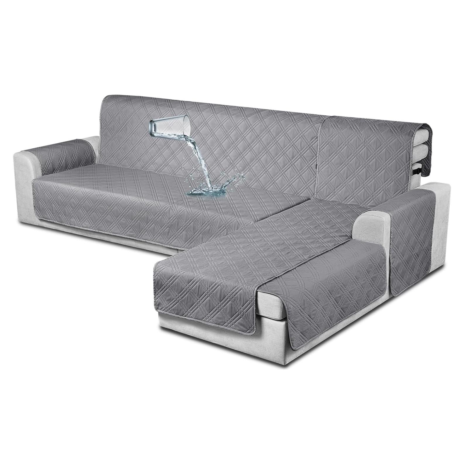 Funda Impermeable para Sofá Seccional TAOCOCO Grande Gris