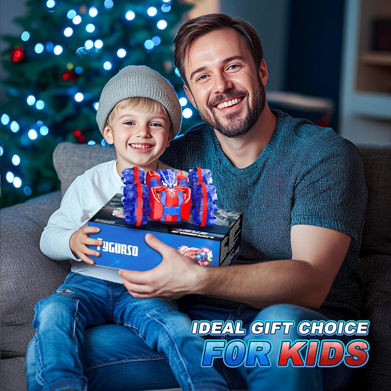 Coche RC Acuático 4WD Shantou 360° LED Azul