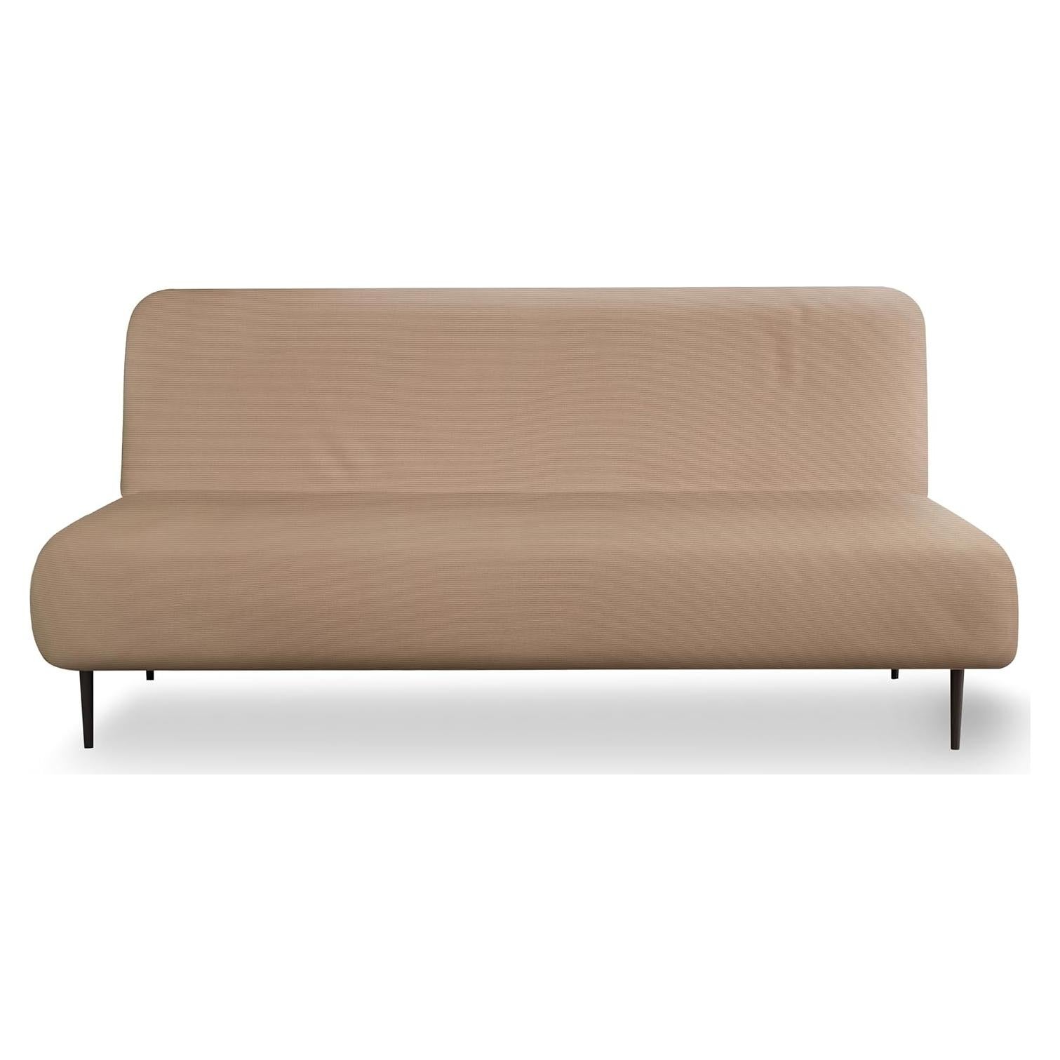 Funda de Sofá Futon LANE LINEN Taupe Ajuste Elástico 1 Pieza