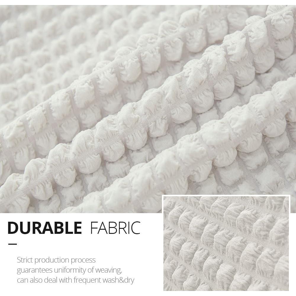 Funda de Sofá NICEEC Marfil Universal 3 Plazas Ajustable