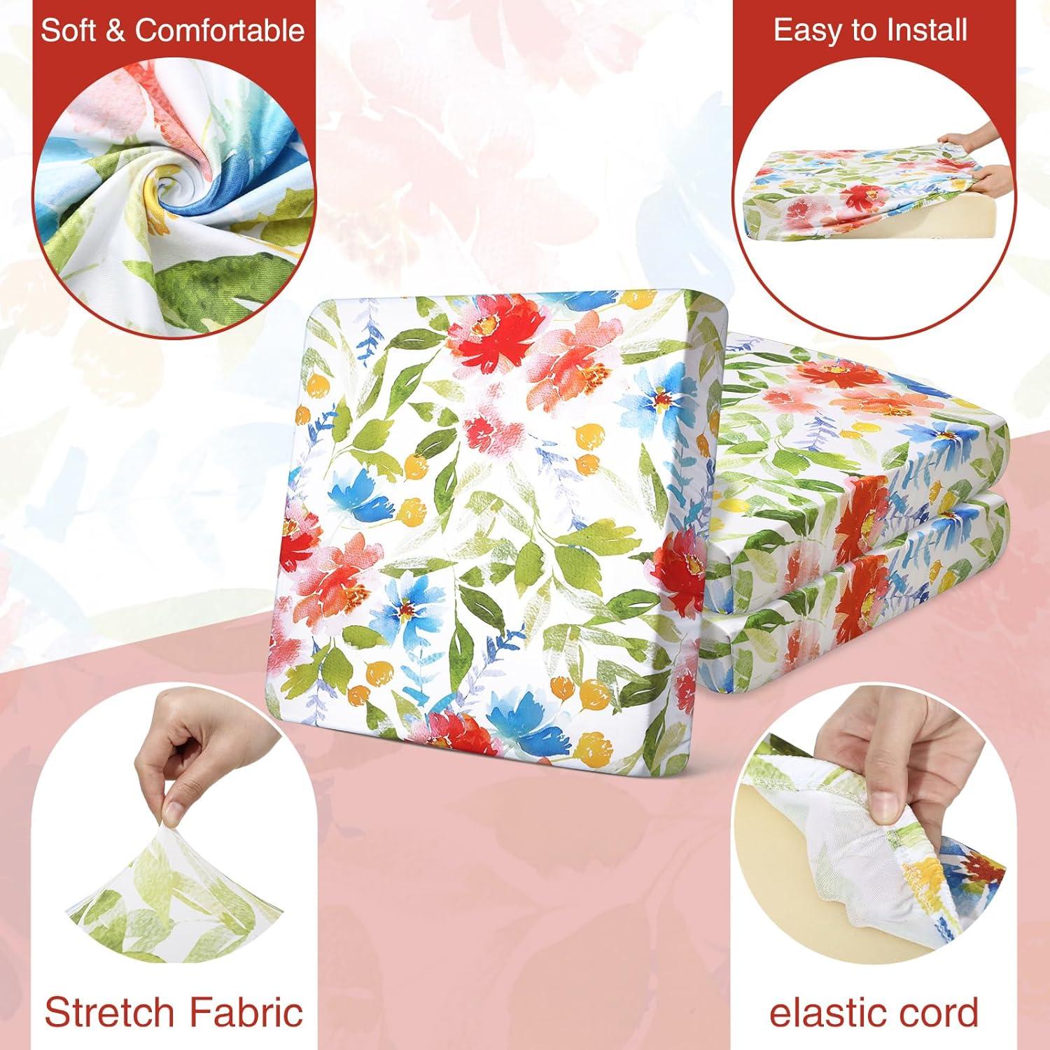 Fundas de Cojín de Patio Newwiee 12 Pcs Estirables