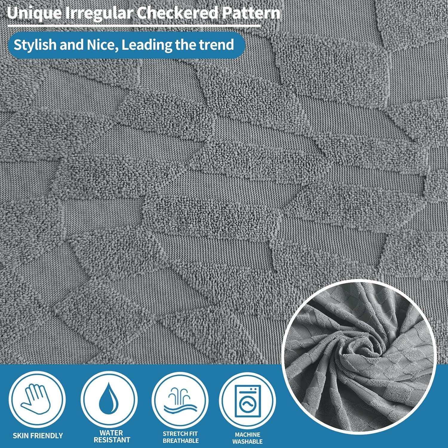 Funda para Sillón Reclinable ZNSAYOTX 3 Piezas Gris Claro