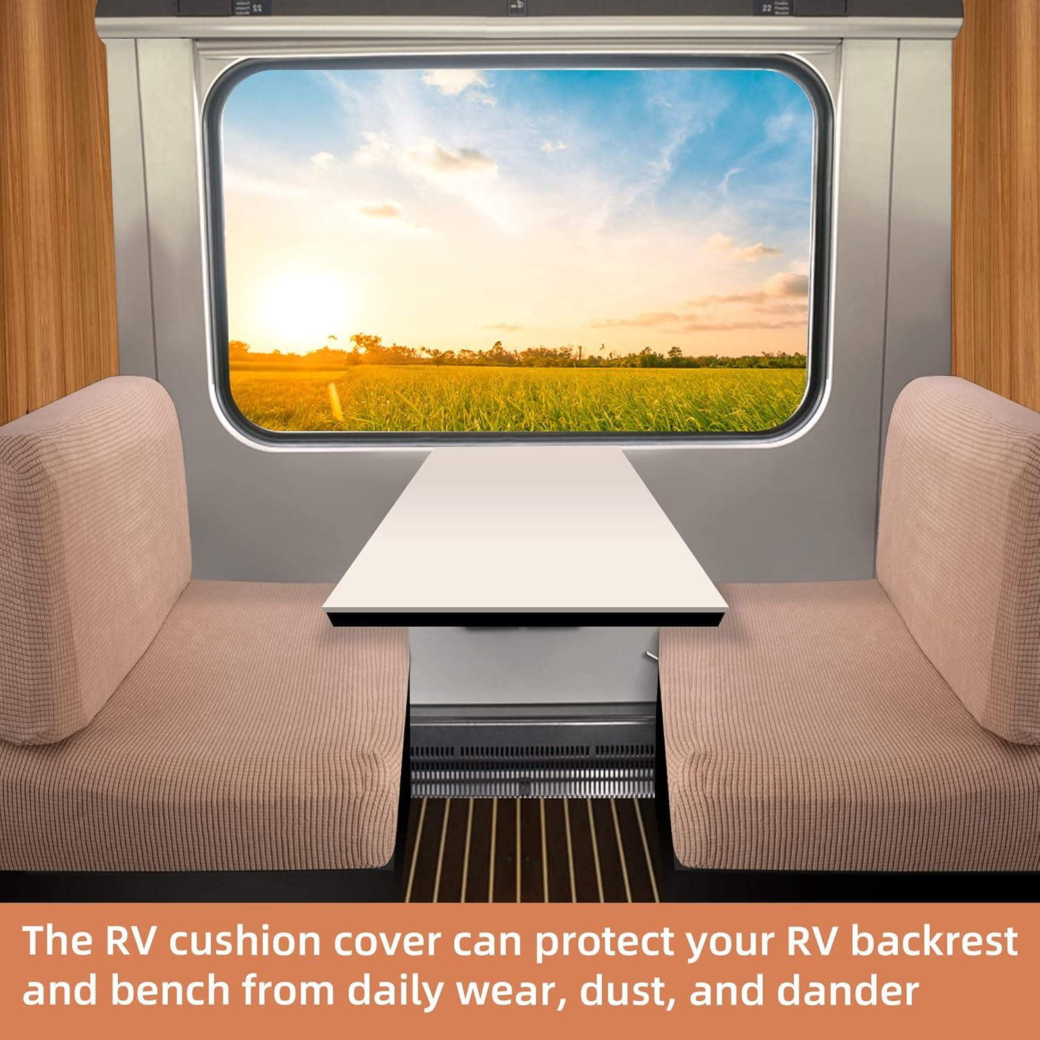 Funda de Cojín Elástica Tlswshsy para Dinette RV Khaki