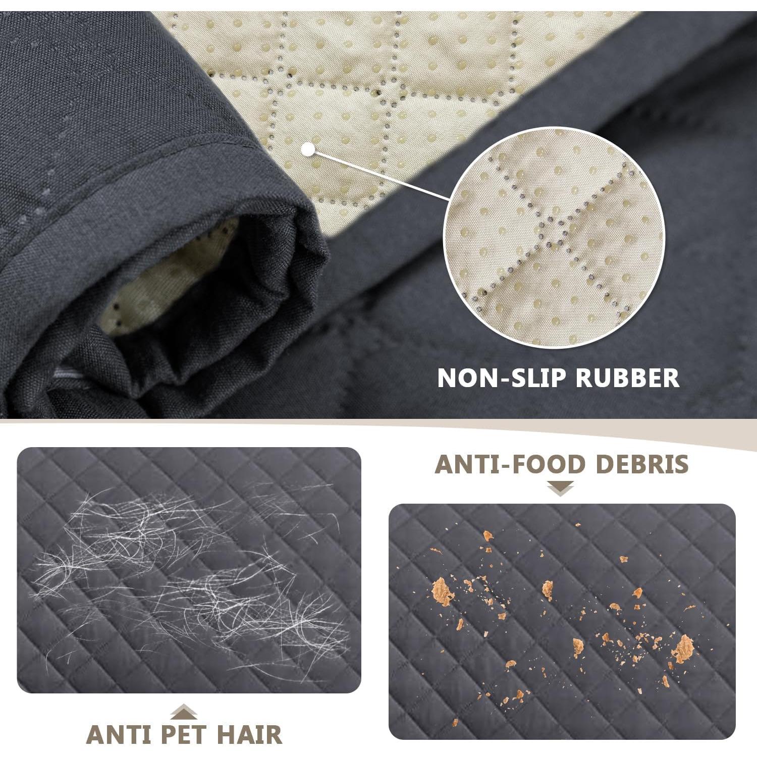 Funda de Sofá Acolchada Impermeable XINEAGE 69" Gris Oscuro