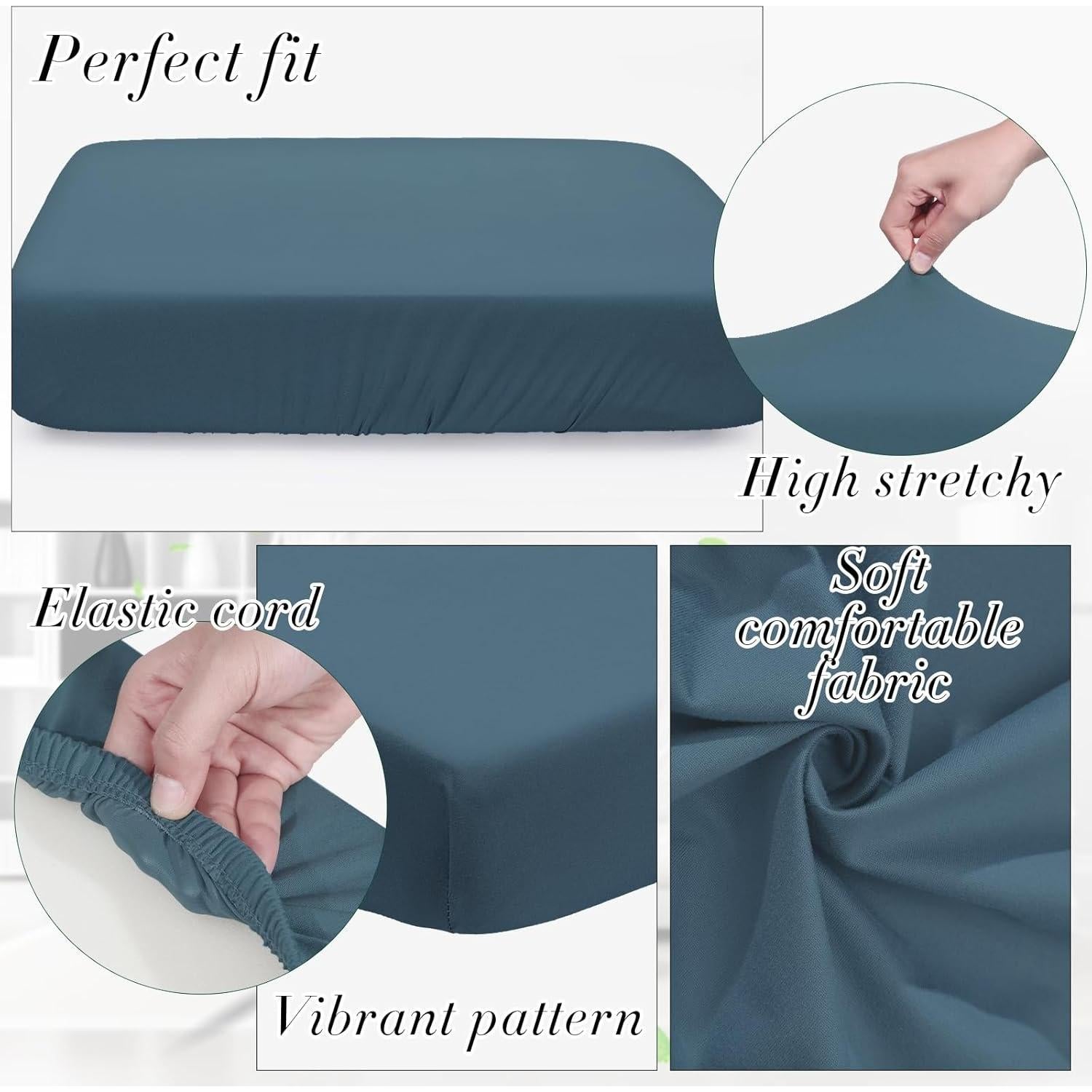 Fundas de Cojines Newwiee 8 Piezas Impermeables 50-68 cm