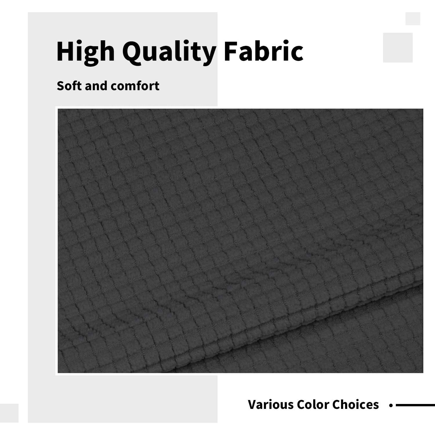 Funda de Sofá Easy-Going 2 Piezas Jacquard Gris Oscuro