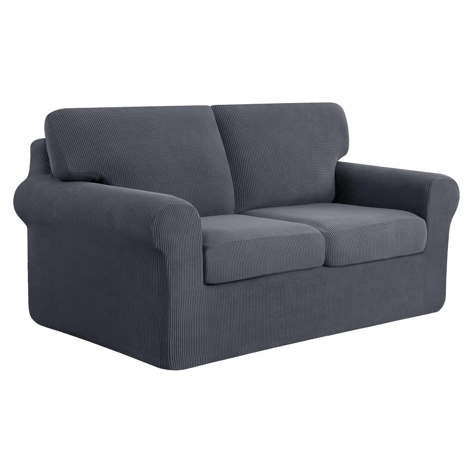 Funda de Sofá Ajustable SUBRTEX 5 Piezas Mediana Gris