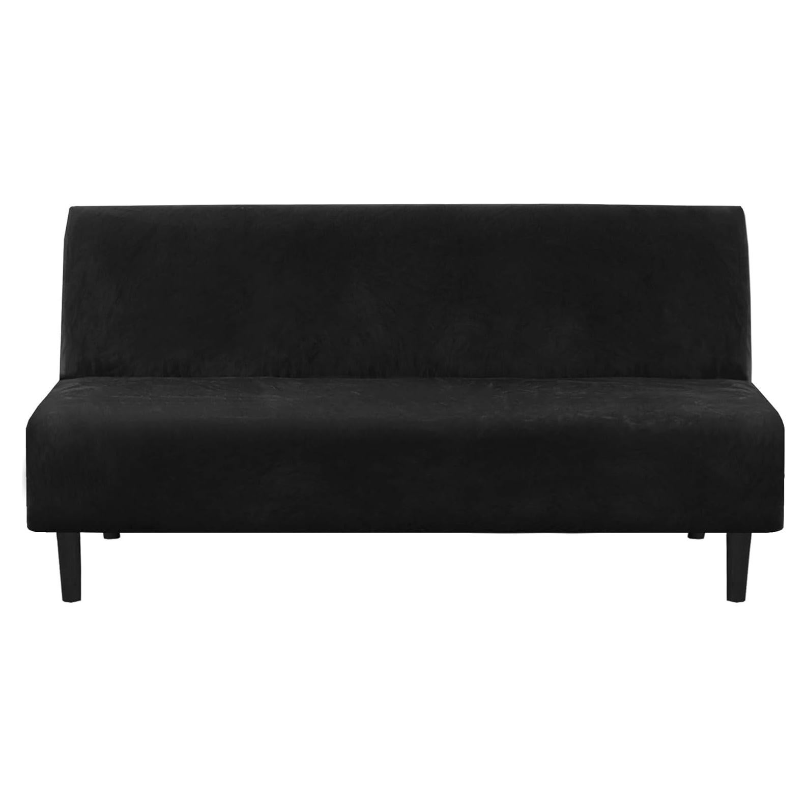 Funda de Terciopelo H.VERSAILTEX para Sofá Futón Negro