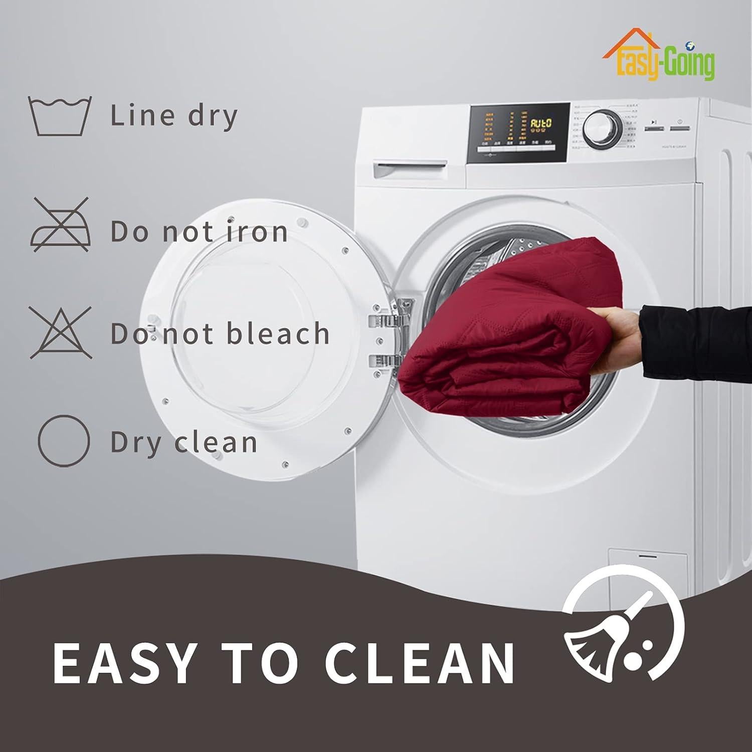 Funda de Sofá Impermeable Easy-Going XX-Large Rojo Navidad