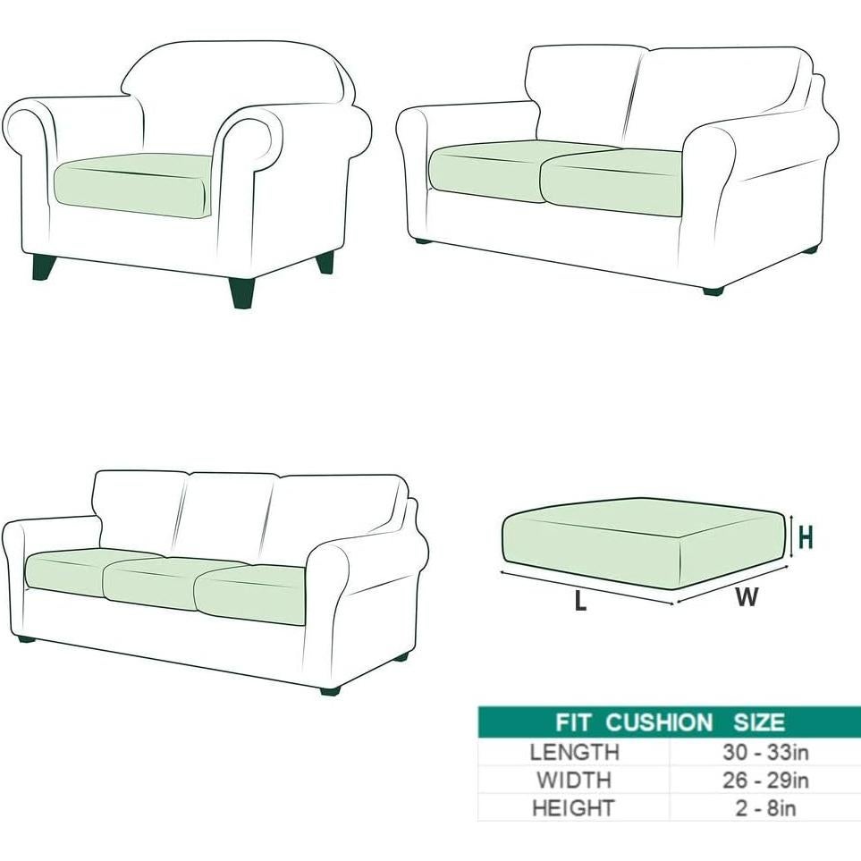Funda elástica para sofá BSTMAI Gris 71x81 cm