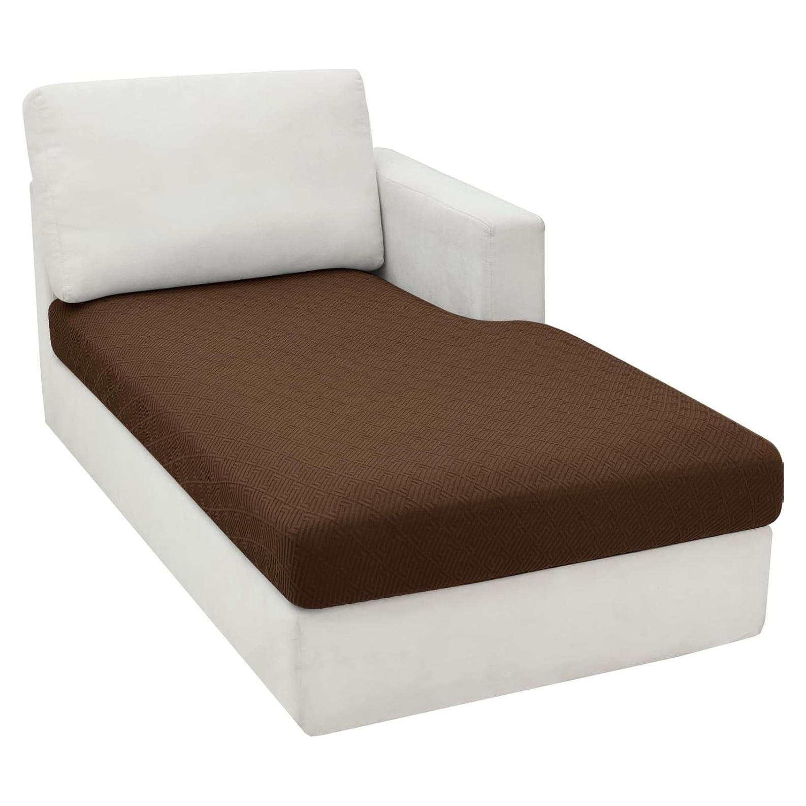 Cubierta de Sofá Chaise Lounge ZNSAYOTX Café Universal