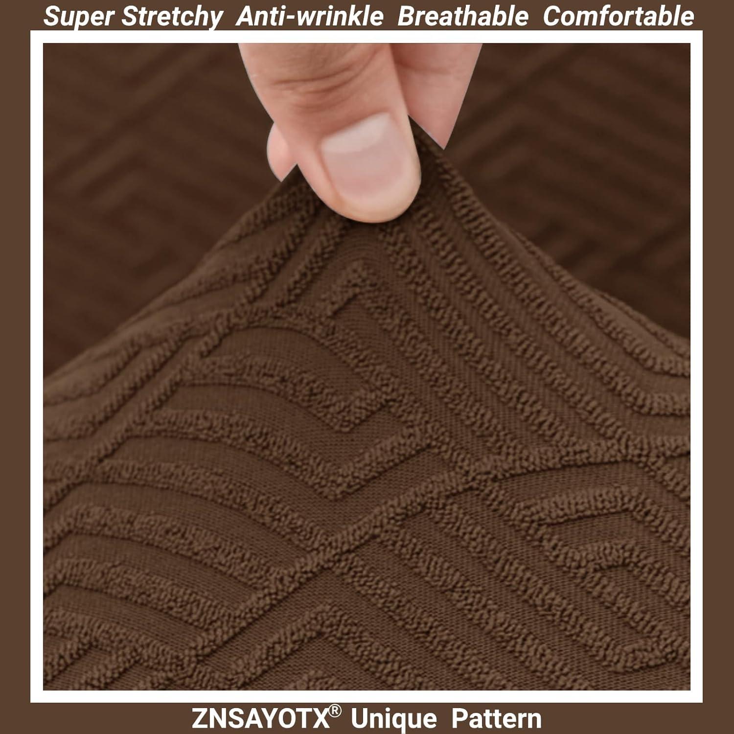 Cubierta de Sofá Chaise Lounge ZNSAYOTX Café Universal