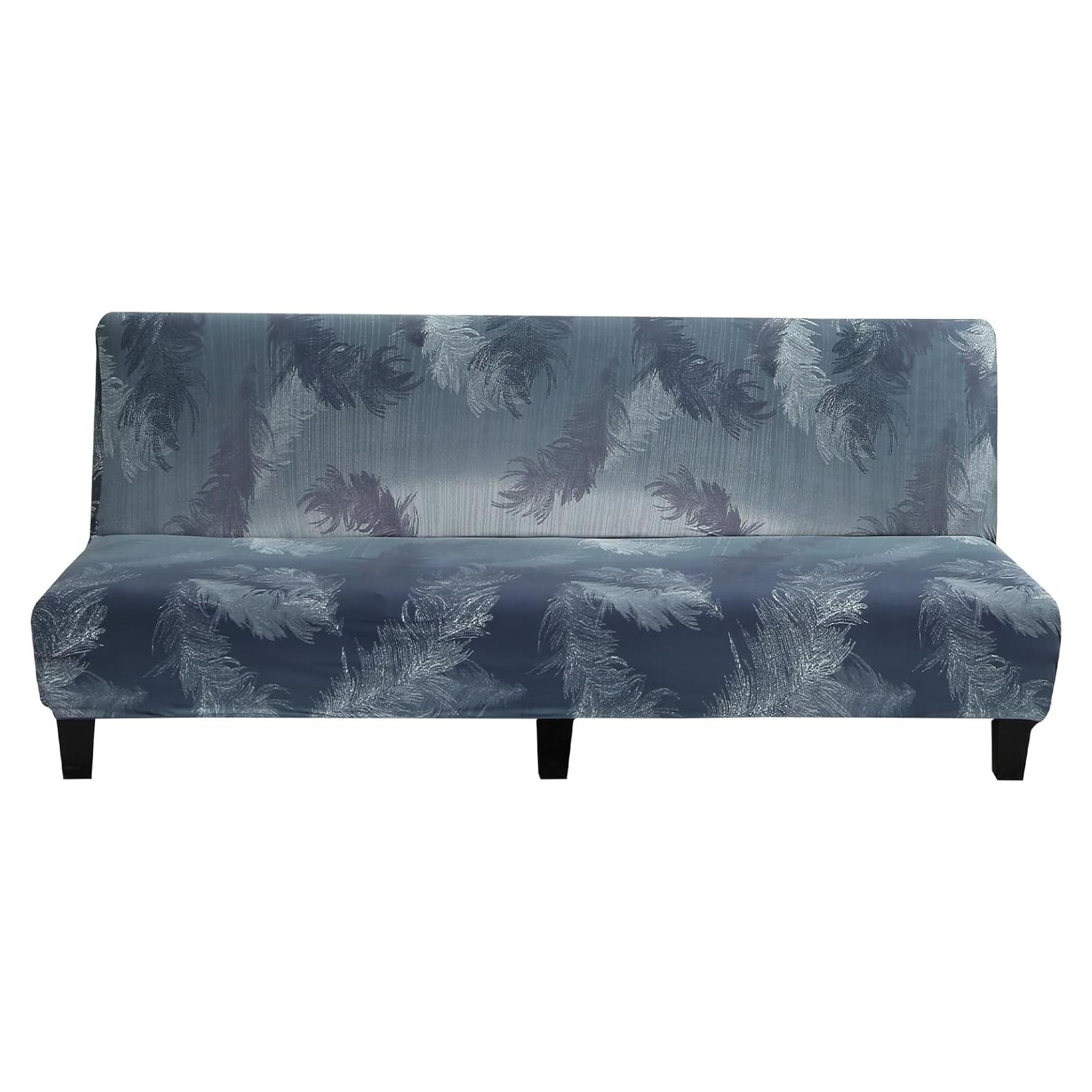 Funda de Sofá Cama Sin Brazos MIFXIN Pluma Azul 180-210 cm