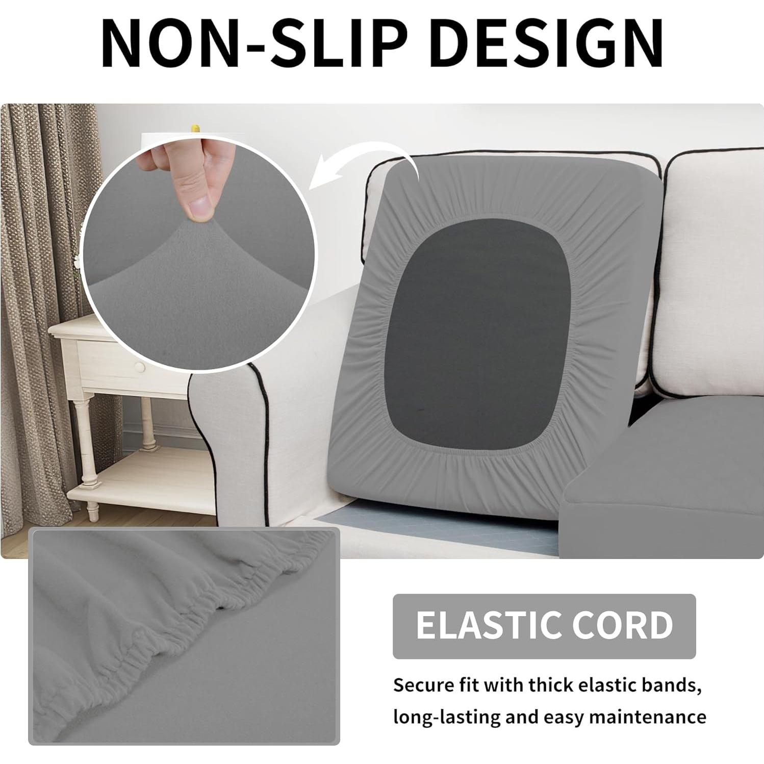 Funda de Cojín Impermeable Easy-Going para Sofá Gris