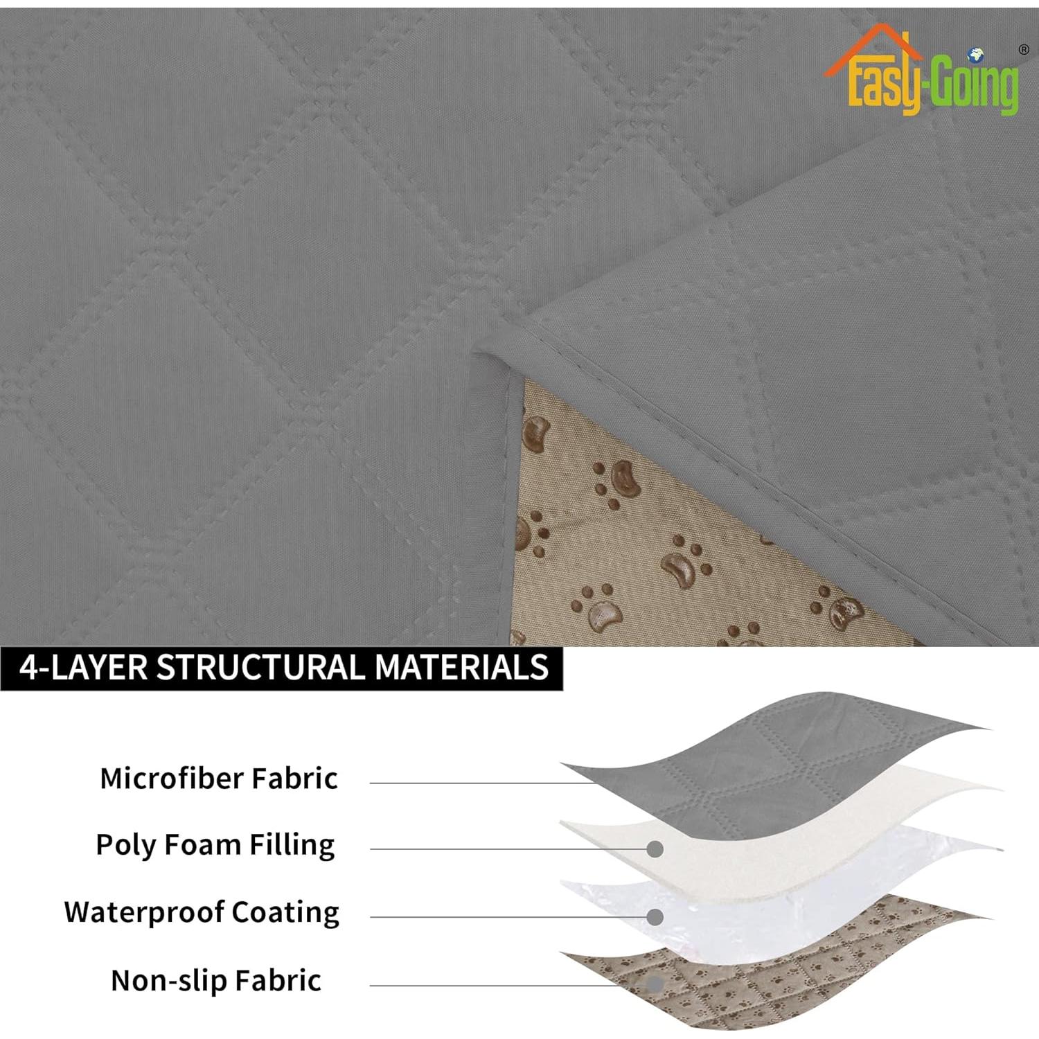 Funda de Cojín Impermeable Easy-Going para Sofá Gris