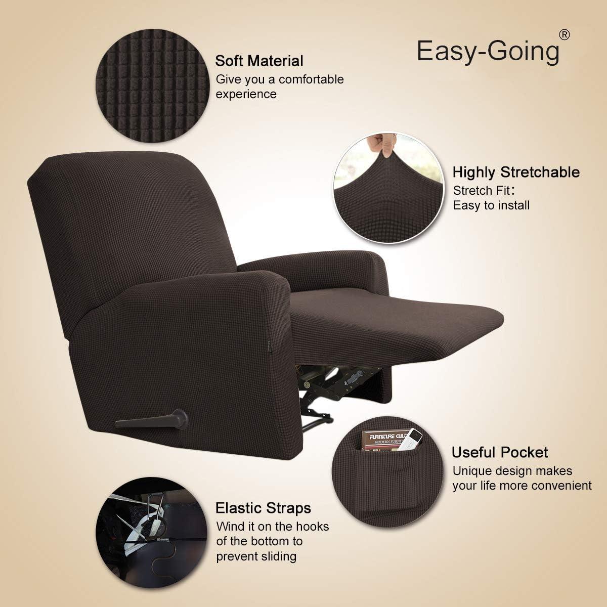 Funda de Sofá Reclinable Easy-Going Chocolate 4 Piezas