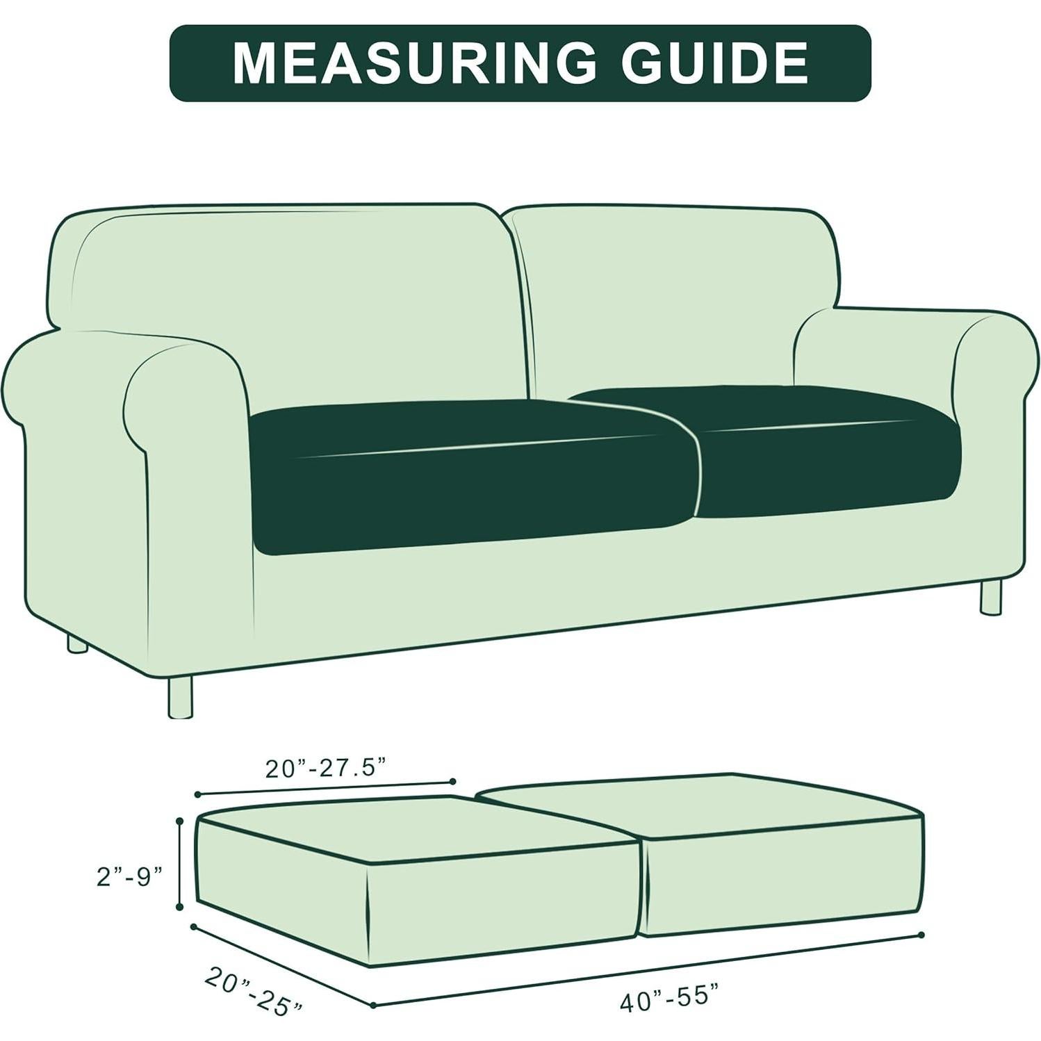 Funda de Cojín Reversible Hokway 2 Piezas Blanco Crema