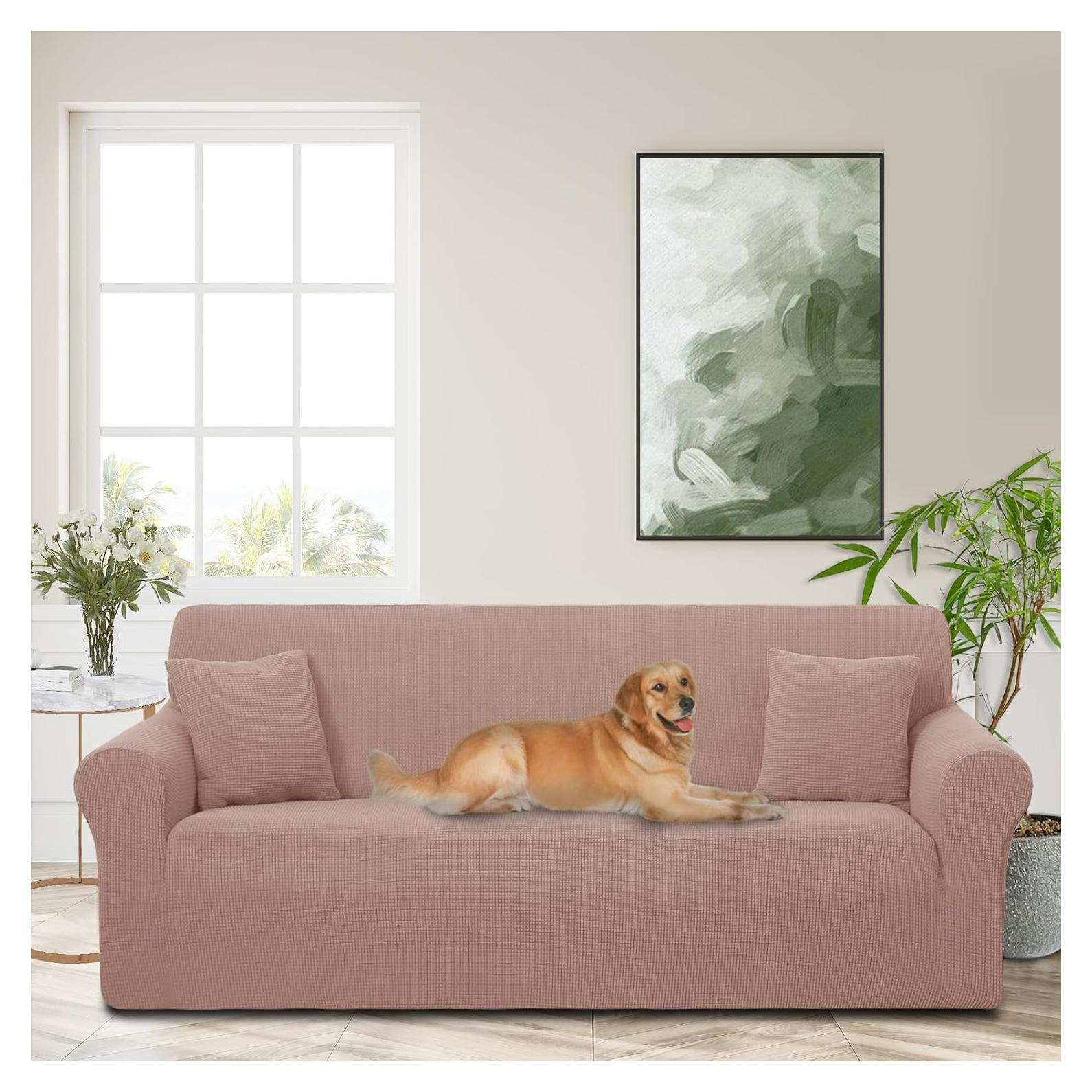 Funda de Sofá Estirable Luxshare Home Grande Camel 2 Cojines