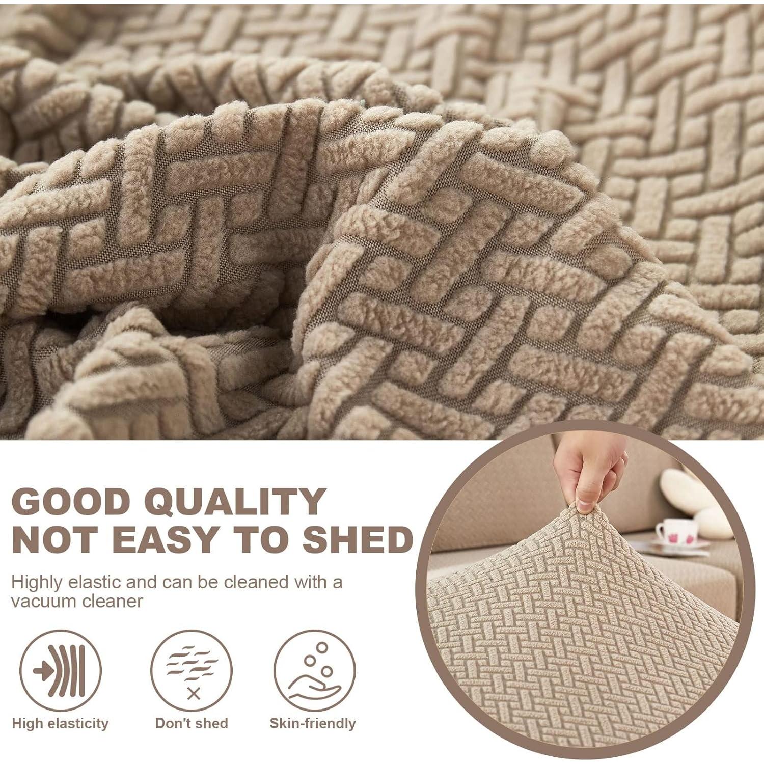 Funda de Sofá Universal ShowyLive Antideslizante Camel