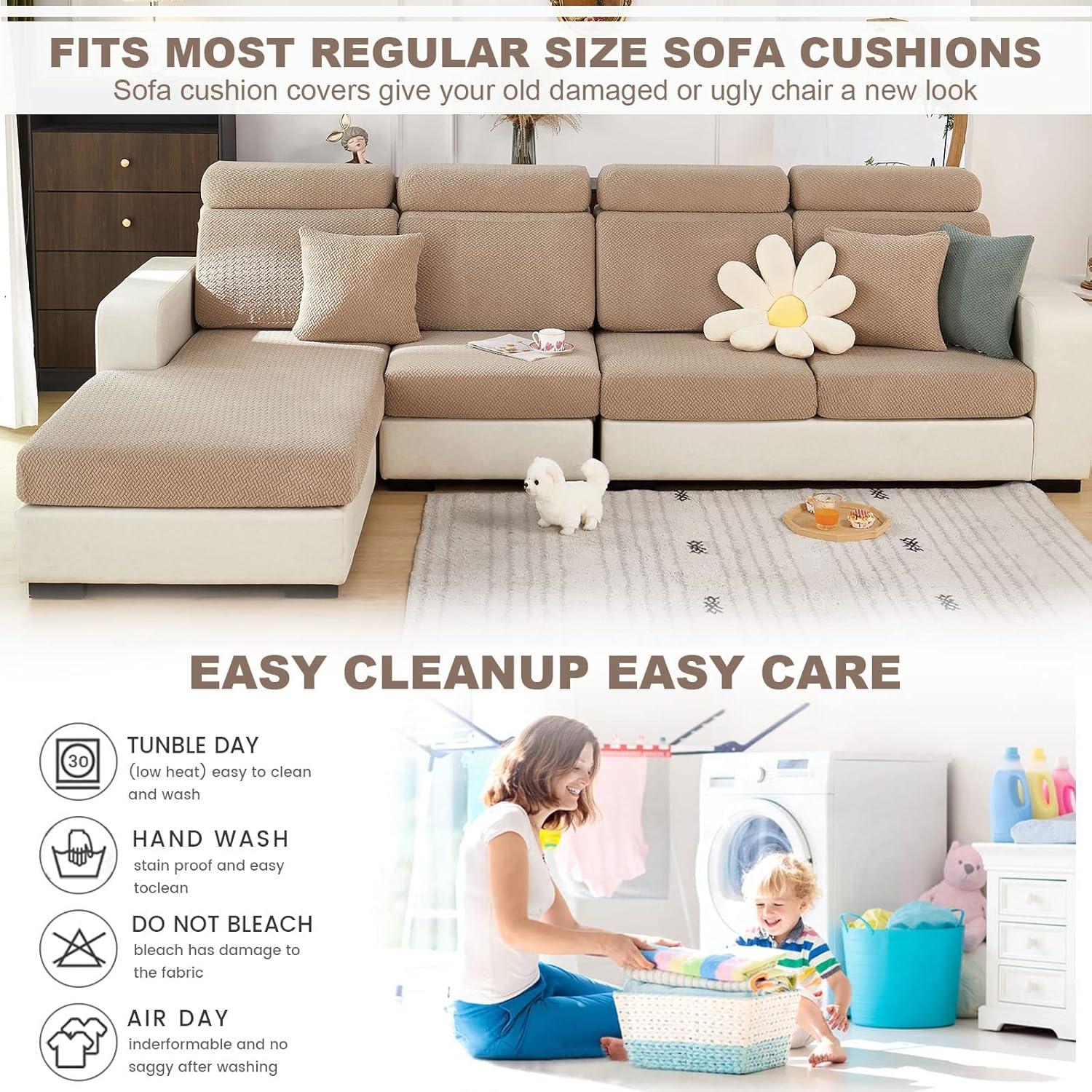 Funda de Sofá Universal ShowyLive Antideslizante Camel