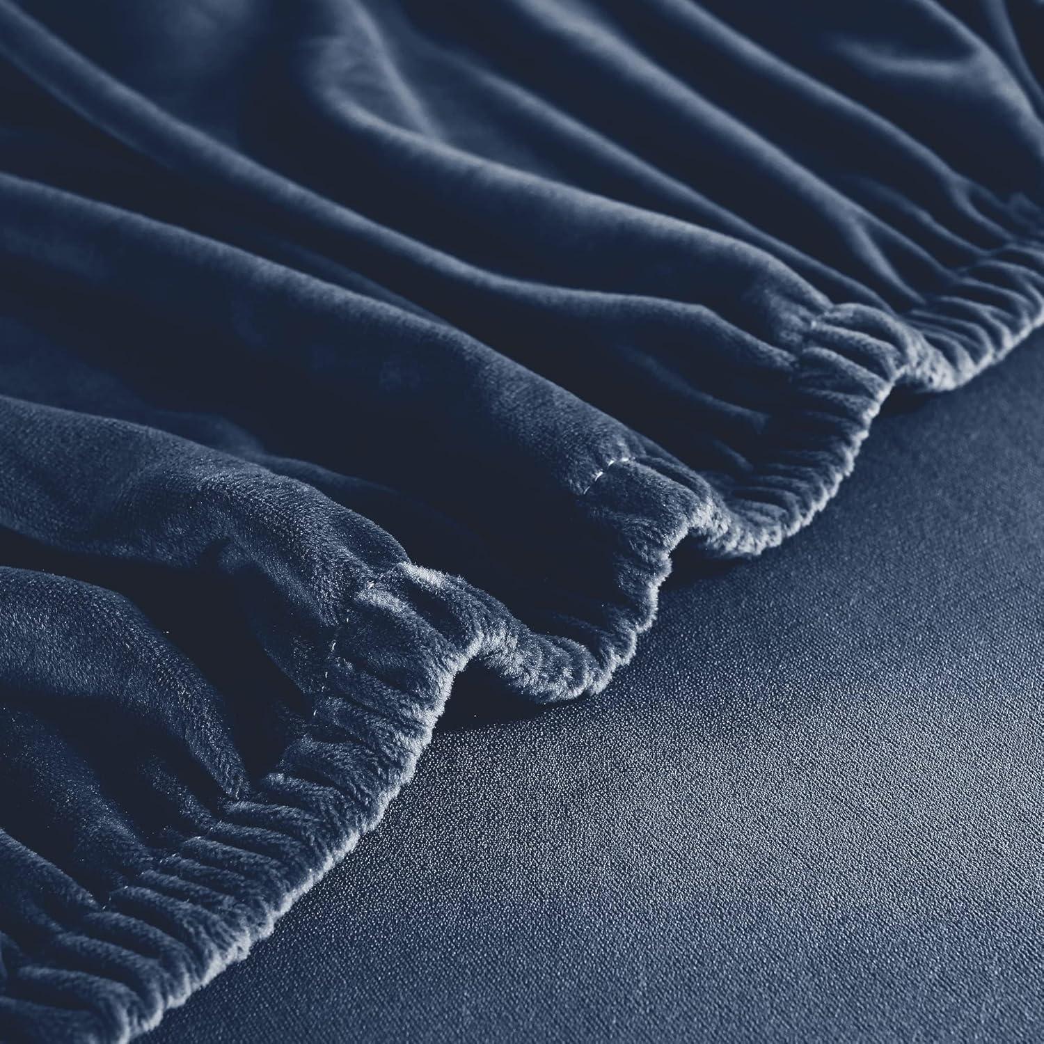 Funda de Sofá Universal Jonuiony Azul Marino Asiento Individual