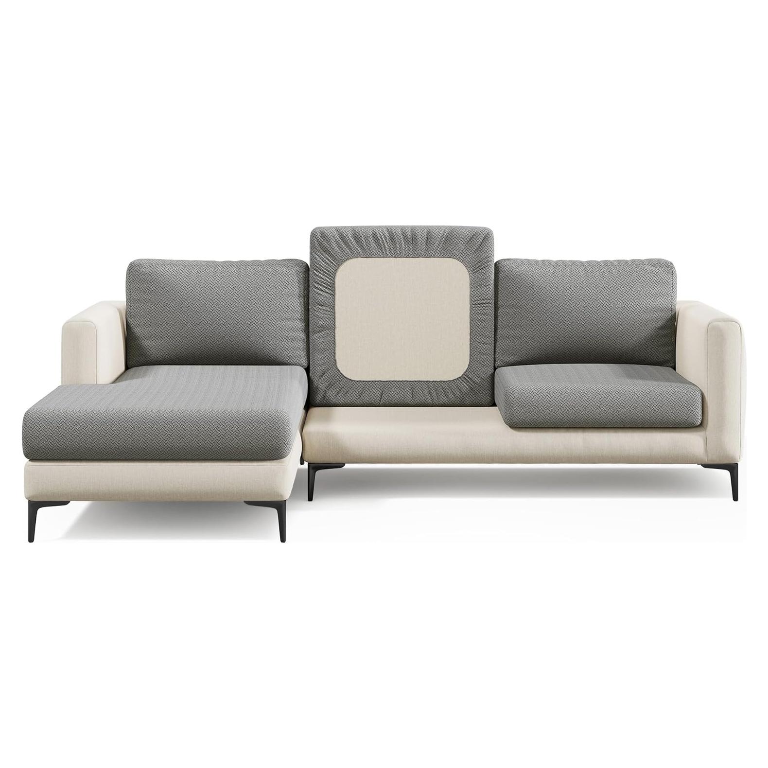 Funda de Sofá Nolan Interior Mediana Gris Carbón Antideslizante