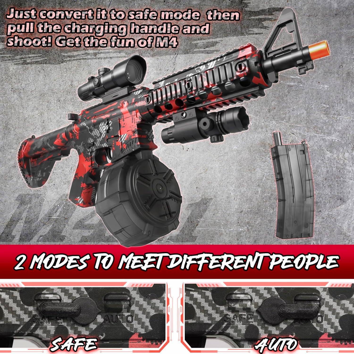 Lanzador de Gel Eléctrico Herisona M4RED-2022 60000 Geles