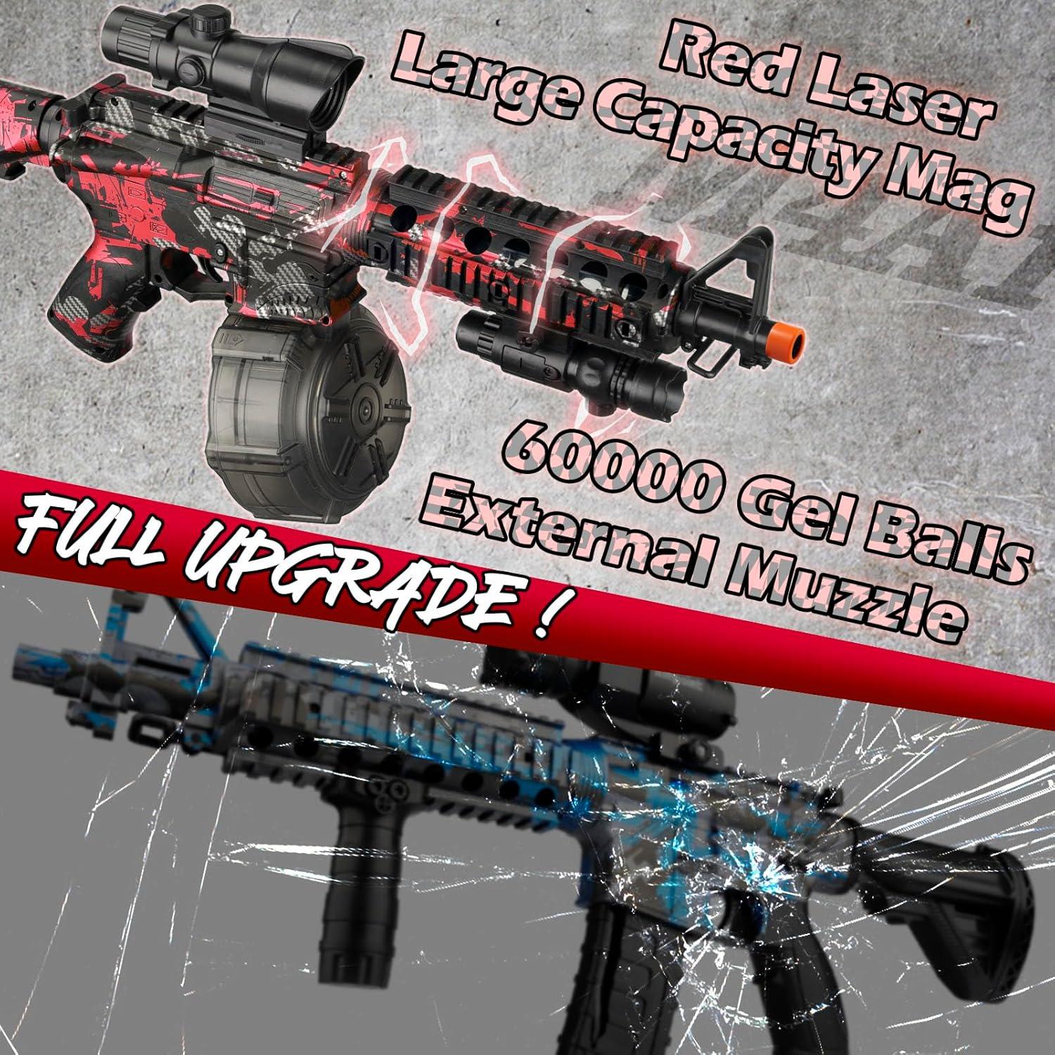 Lanzador de Gel Eléctrico Herisona M4RED-2022 60000 Geles