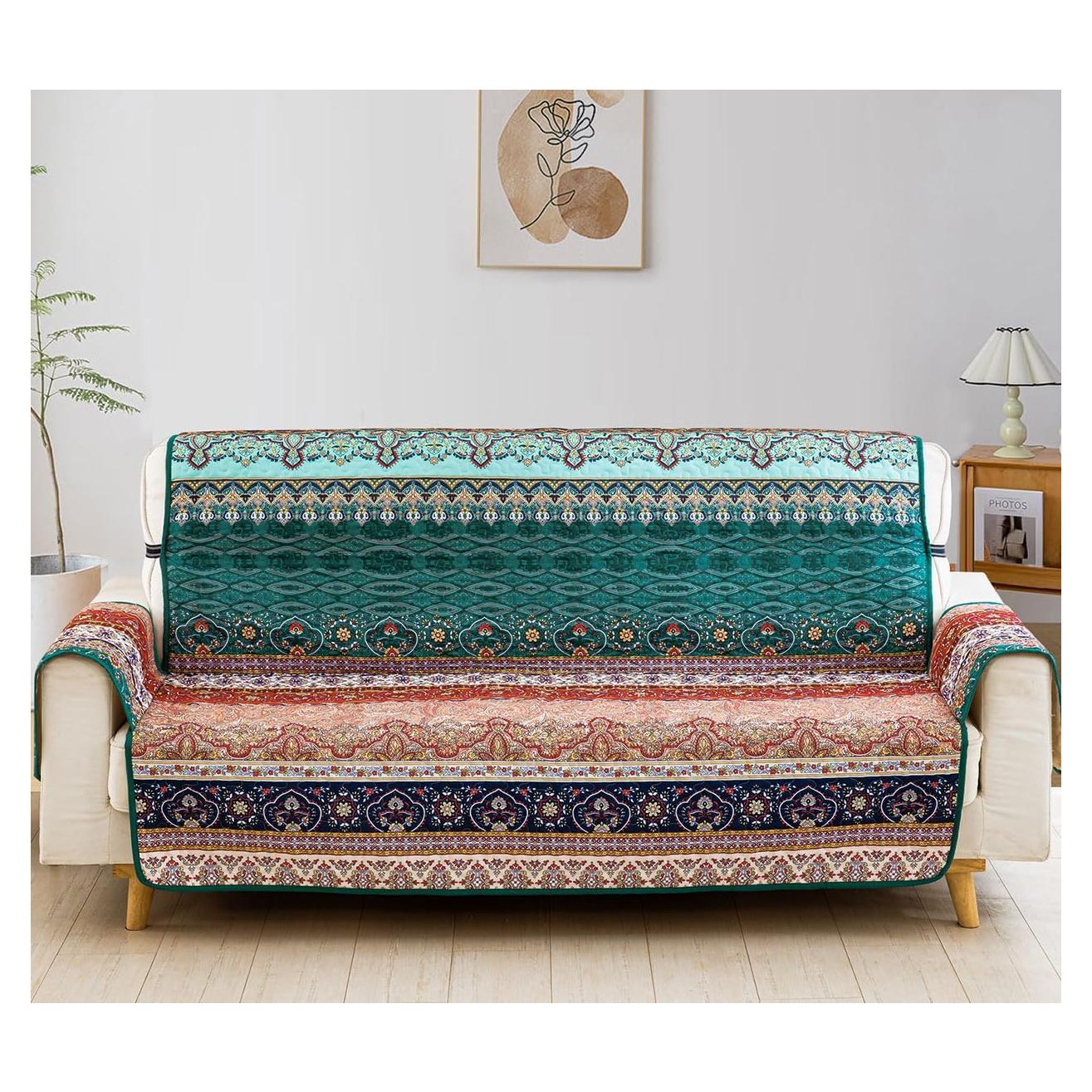 Funda de Sofá Boho WONGS BEDDING 3 Plazas Microfibra