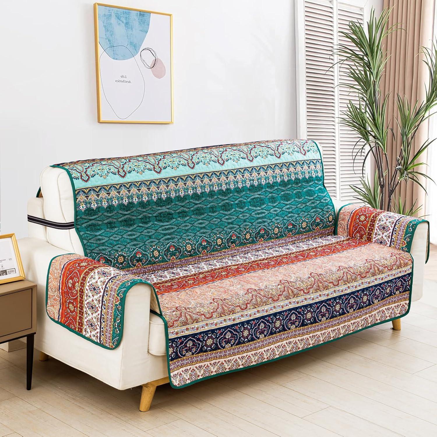 Funda de Sofá Boho WONGS BEDDING 3 Plazas Microfibra