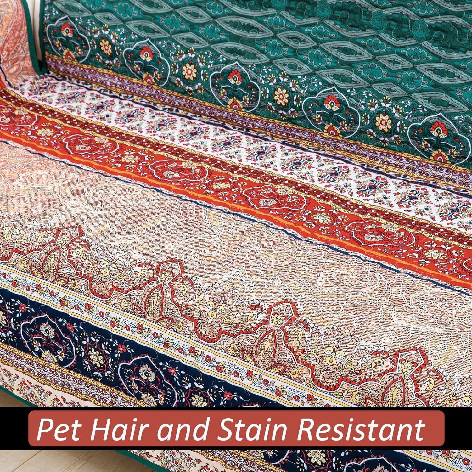 Funda de Sofá Boho WONGS BEDDING 3 Plazas Microfibra