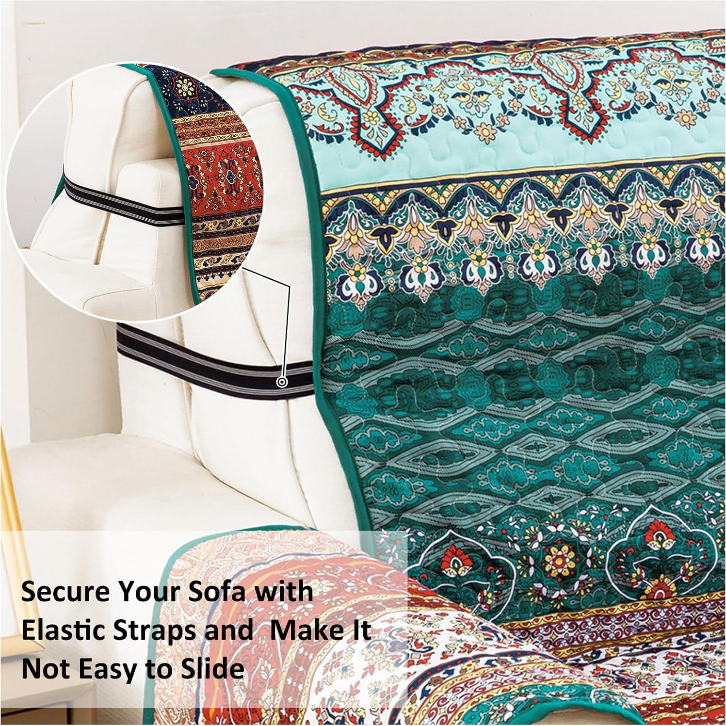 Funda de Sofá Boho WONGS BEDDING 3 Plazas Microfibra