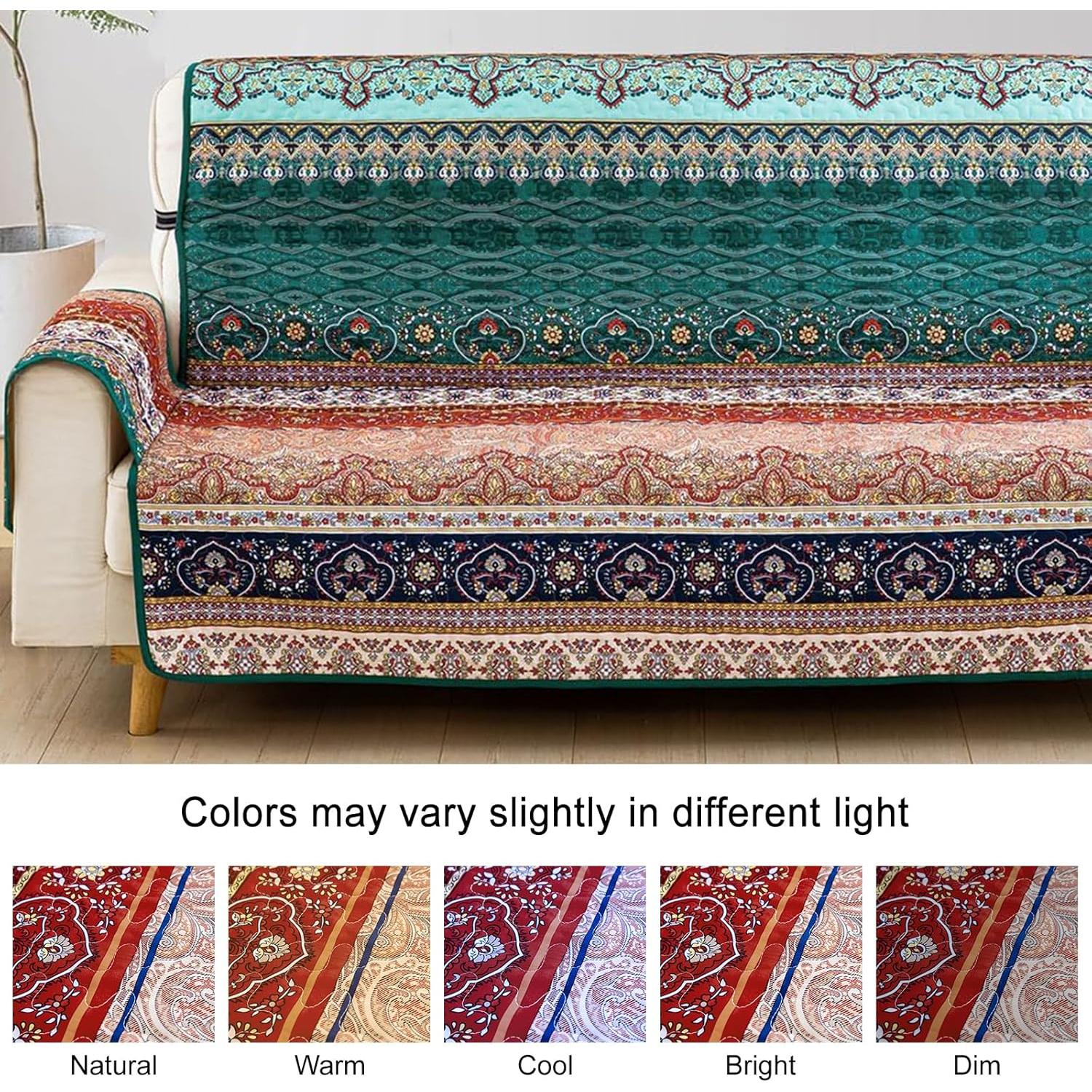 Funda de Sofá Boho WONGS BEDDING 3 Plazas Microfibra