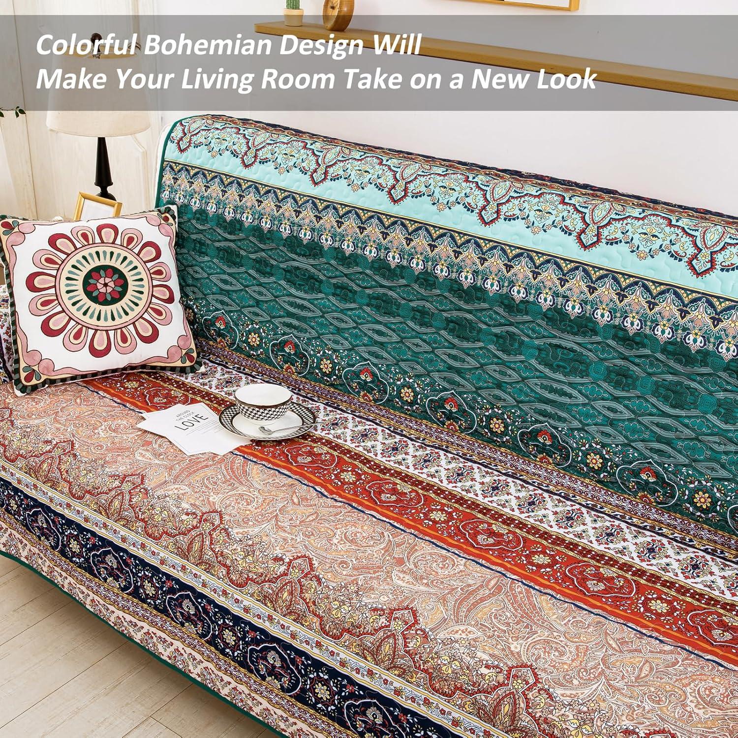 Funda de Sofá Boho WONGS BEDDING 3 Plazas Microfibra