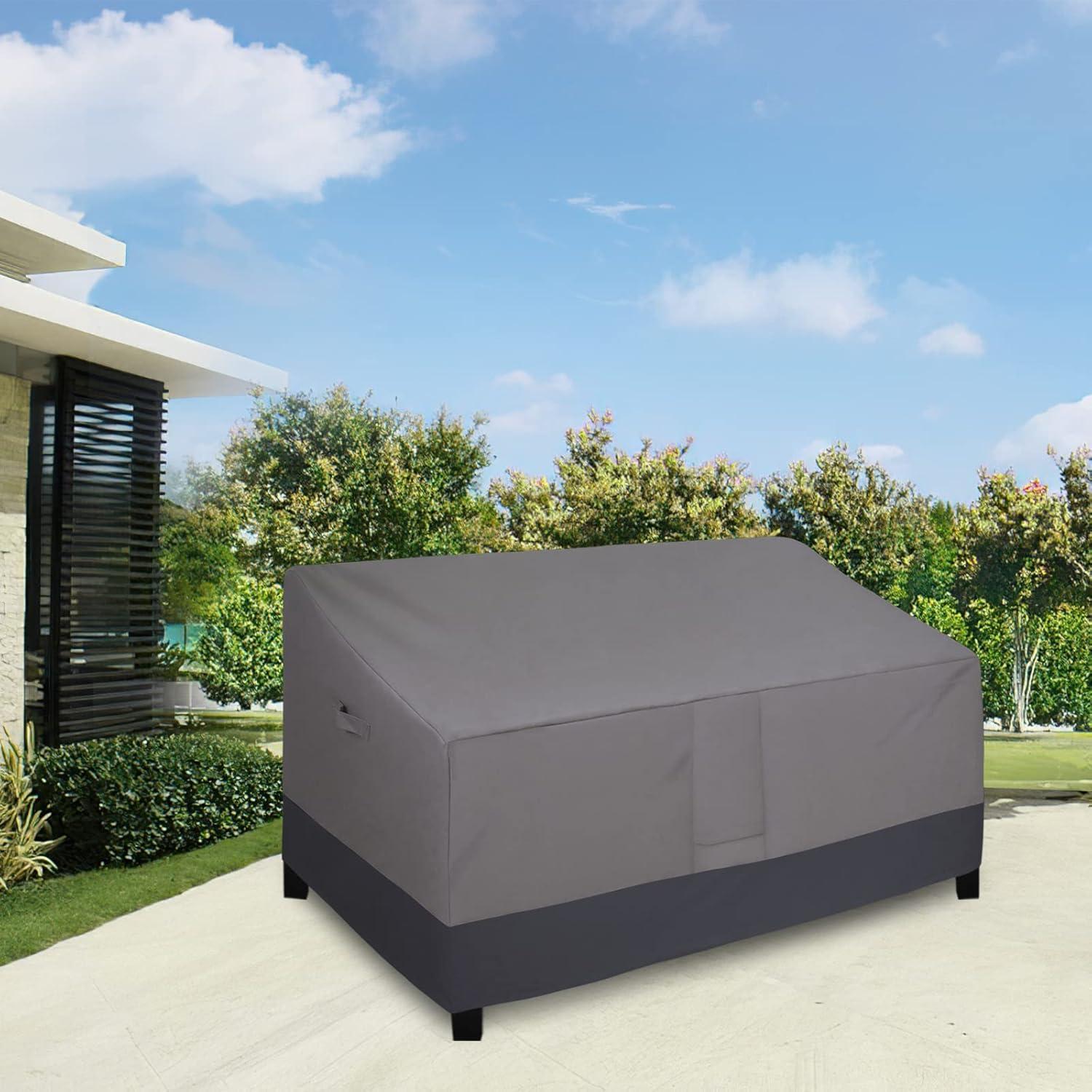Funda para Sofá de Patio Easy-Going 3 Plazas Gris 93x216x89 cm
