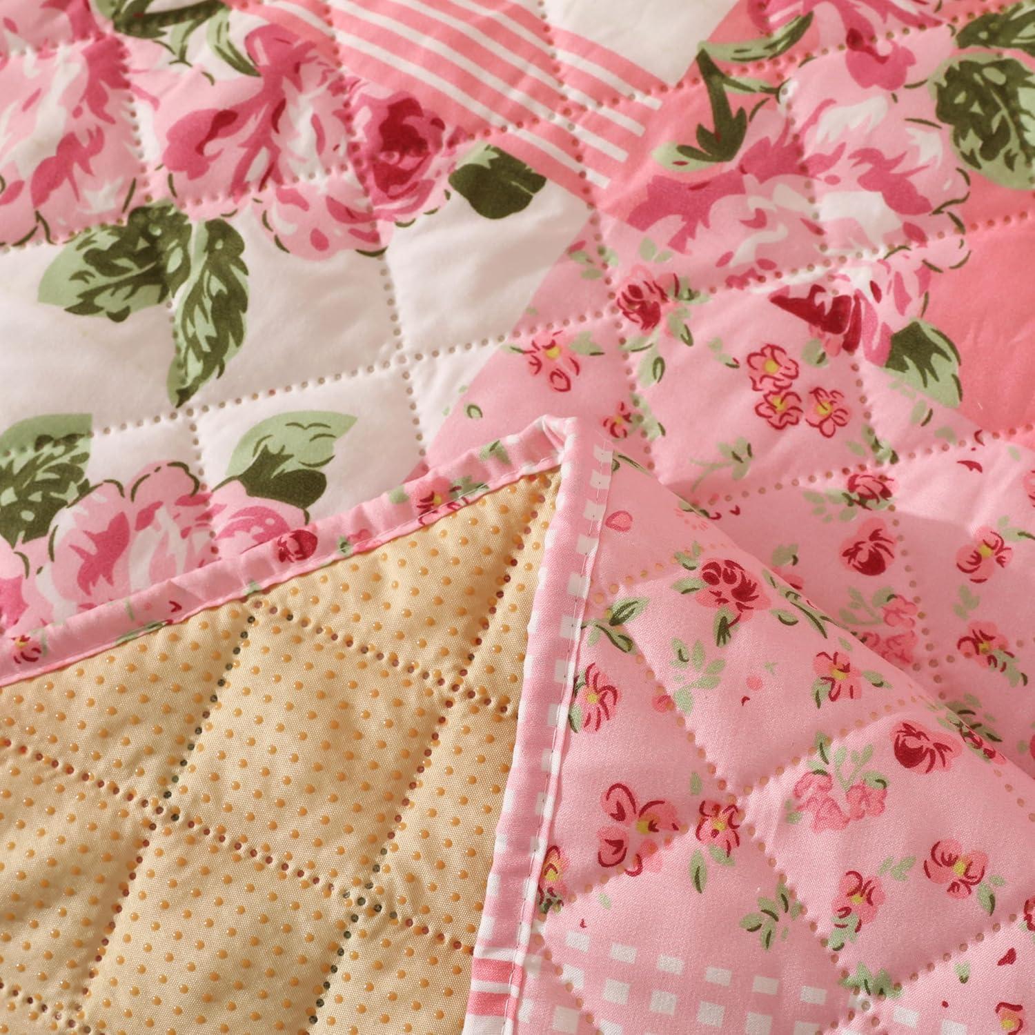 Funda de Sofá Antideslizante Cmfshape Rosa Floral 190x325 cm