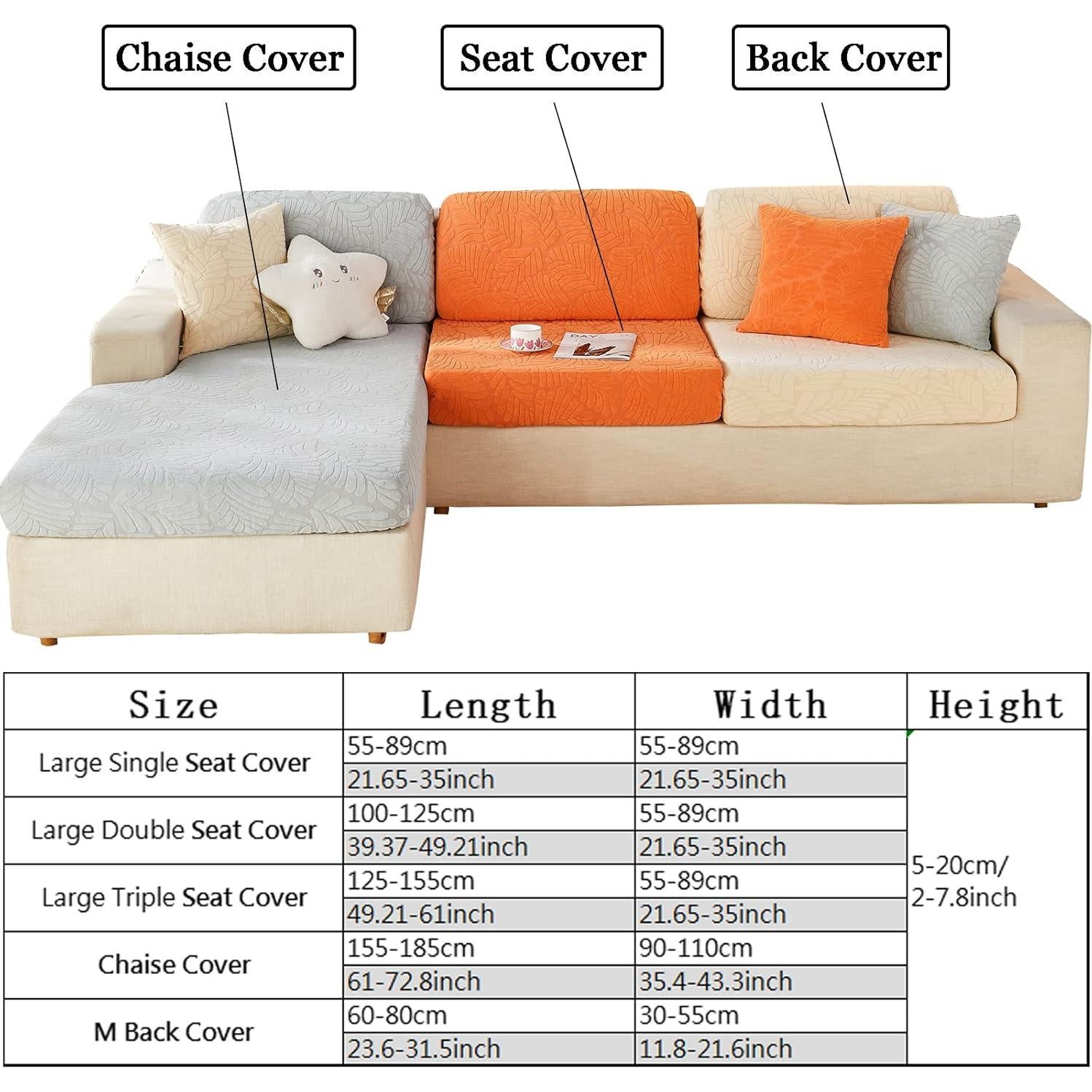 Funda elástica para sofá en L ELEOPTION gris 3 plazas