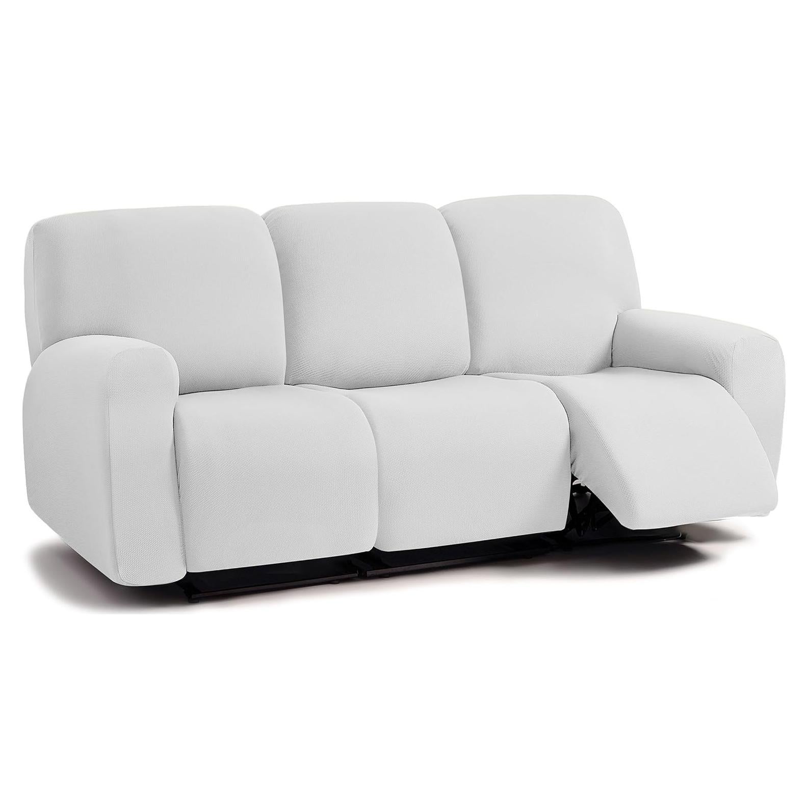 Funda de Sofá Reclinable ULTICOR 3 Asientos Jacquard Marfil