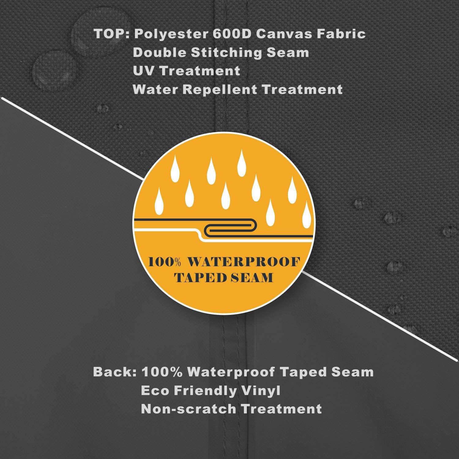 Cubre Sofá Patio ULTcover 152x89x89 cm Impermeable Negro