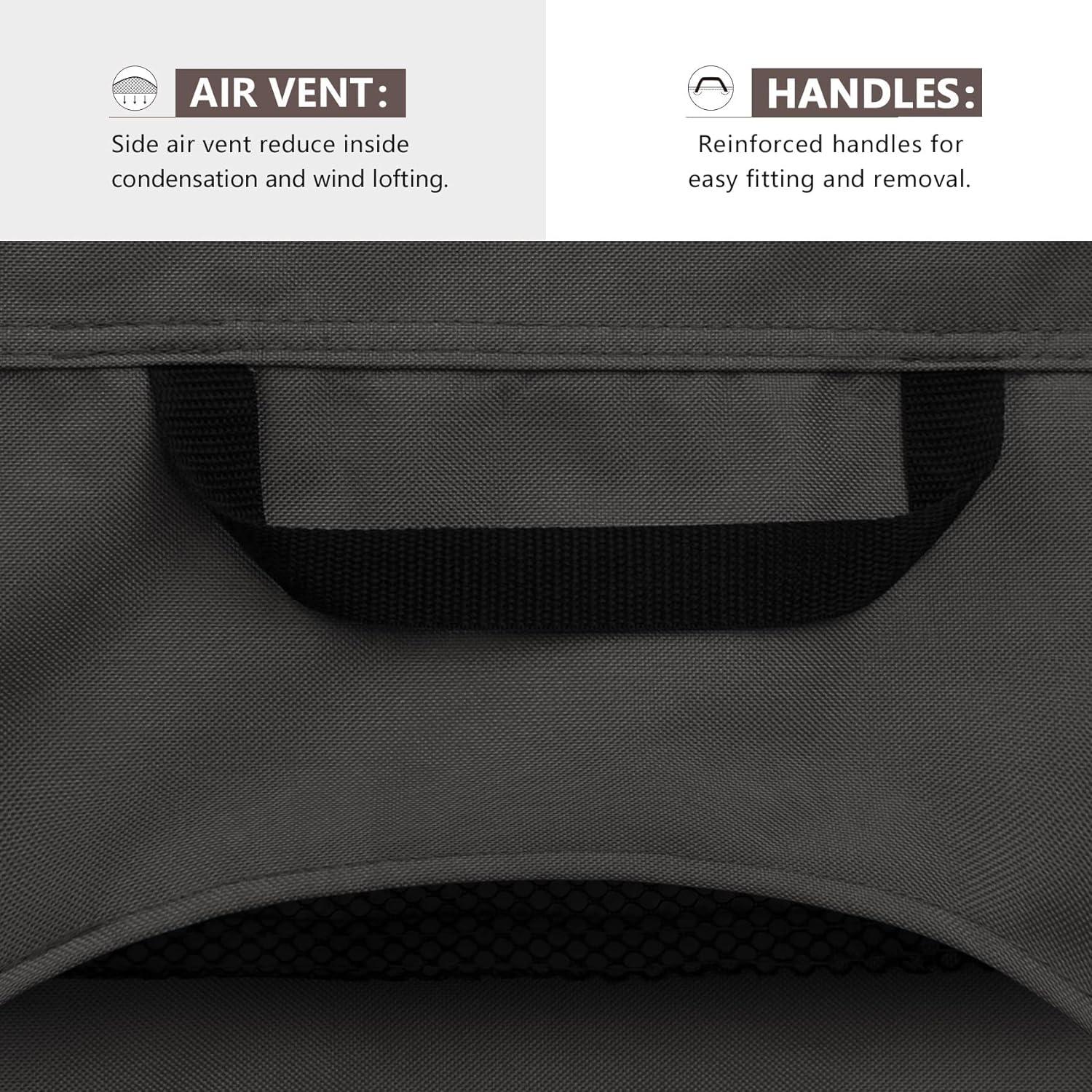 Cubre Sofá Patio ULTcover 152x89x89 cm Impermeable Negro