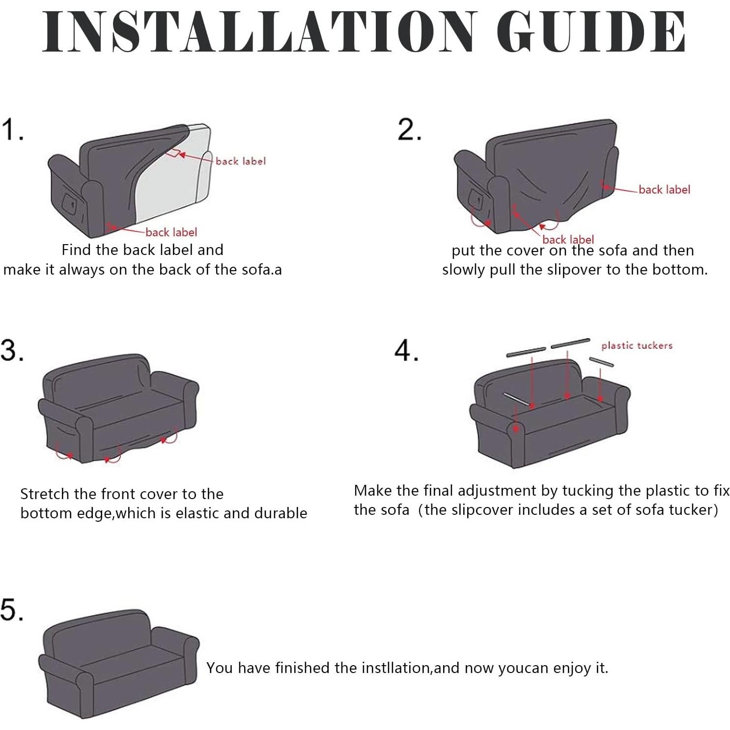 Funda de Sofá Grande Qubjus Gris Plateado Antideslizante