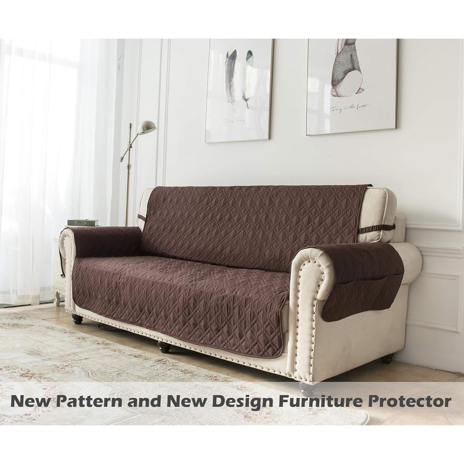 Funda de sofá Ameritex 100% impermeable 198 cm chocolate