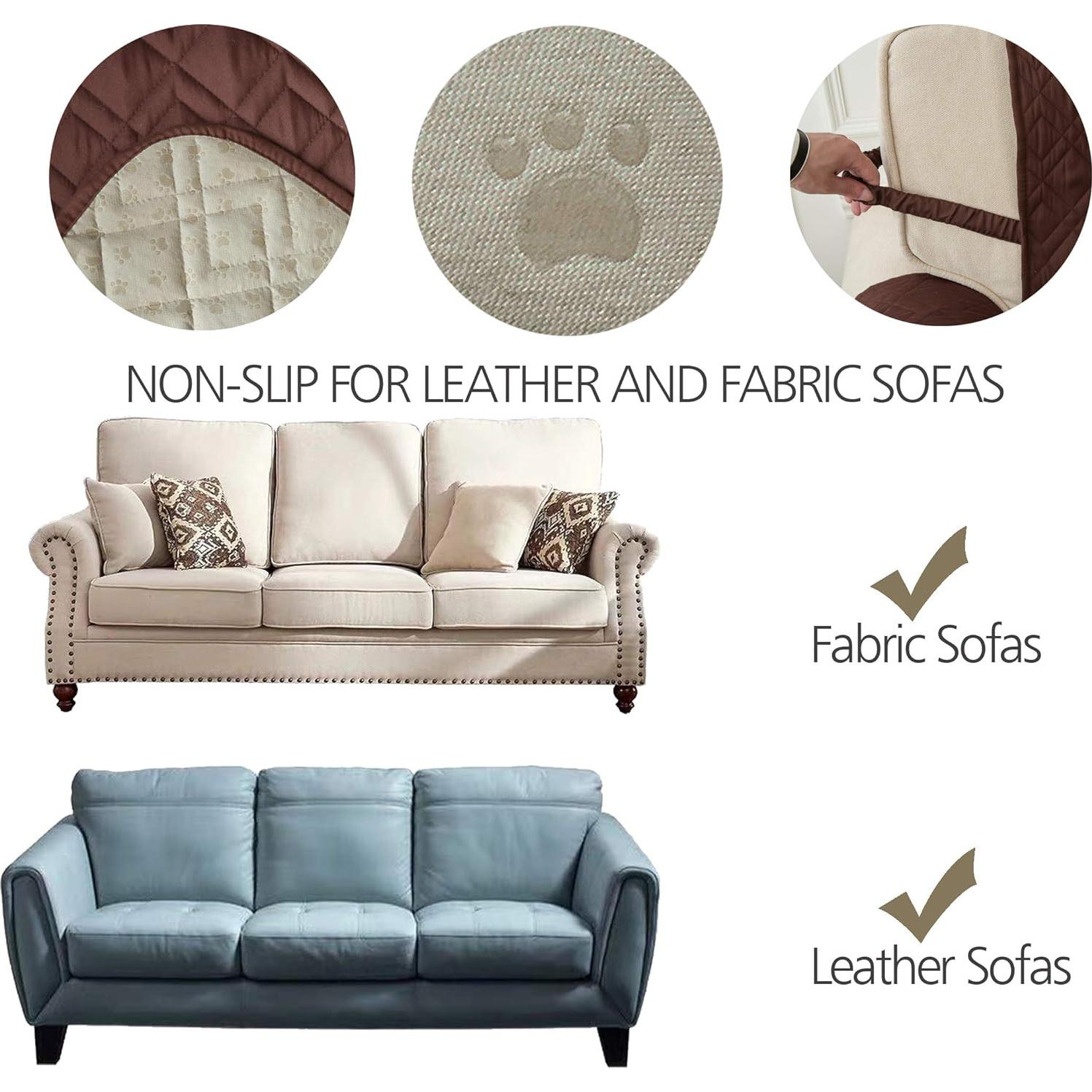 Funda de sofá Ameritex 100% impermeable 198 cm chocolate