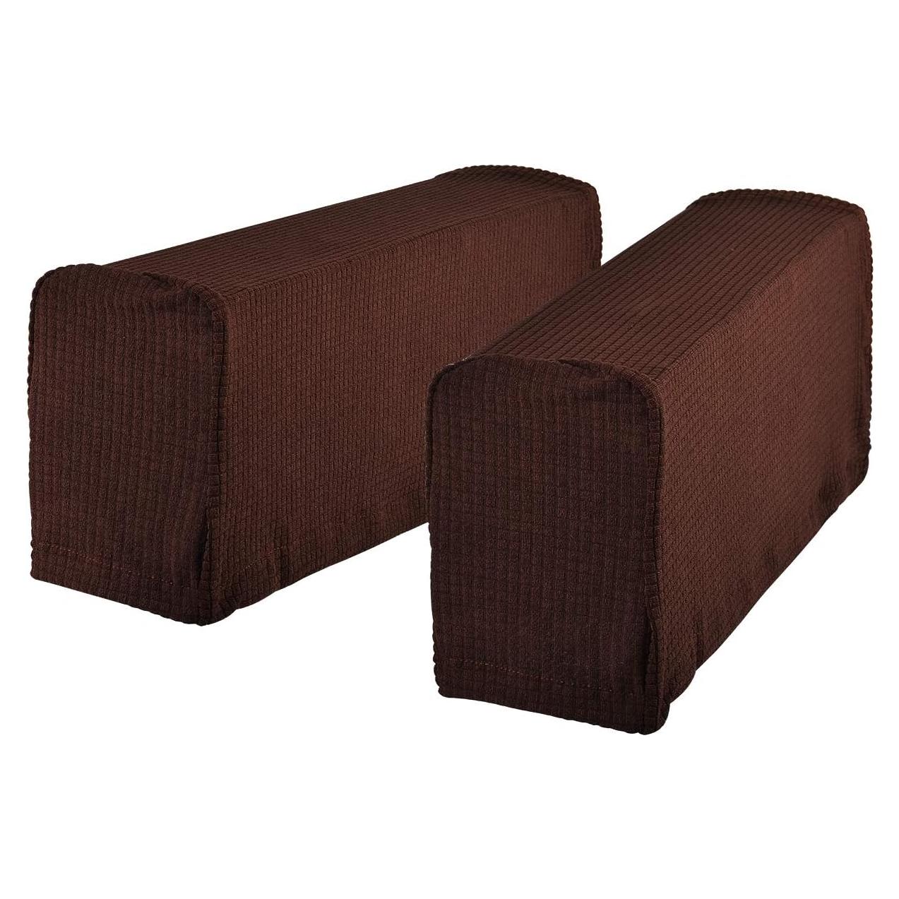 Funda Antideslizante para Reposabrazos Sofá CM Marrón Oscuro