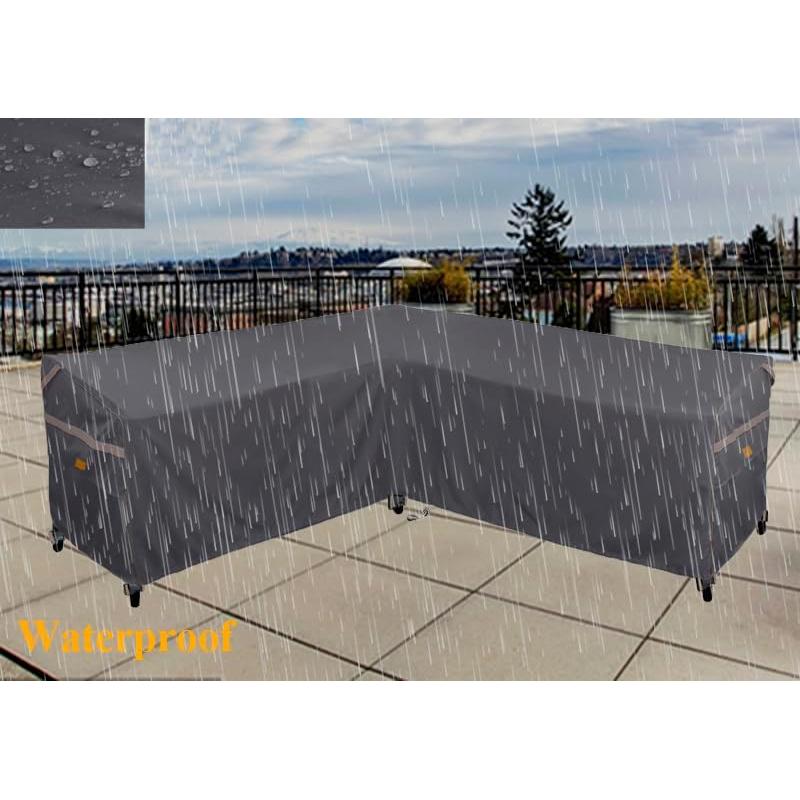 Cubierta de Sofá de Patio Garden Balsam 85" V Gris Oscuro