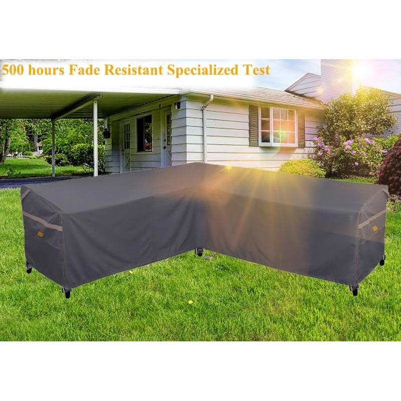Cubierta de Sofá de Patio Garden Balsam 85" V Gris Oscuro