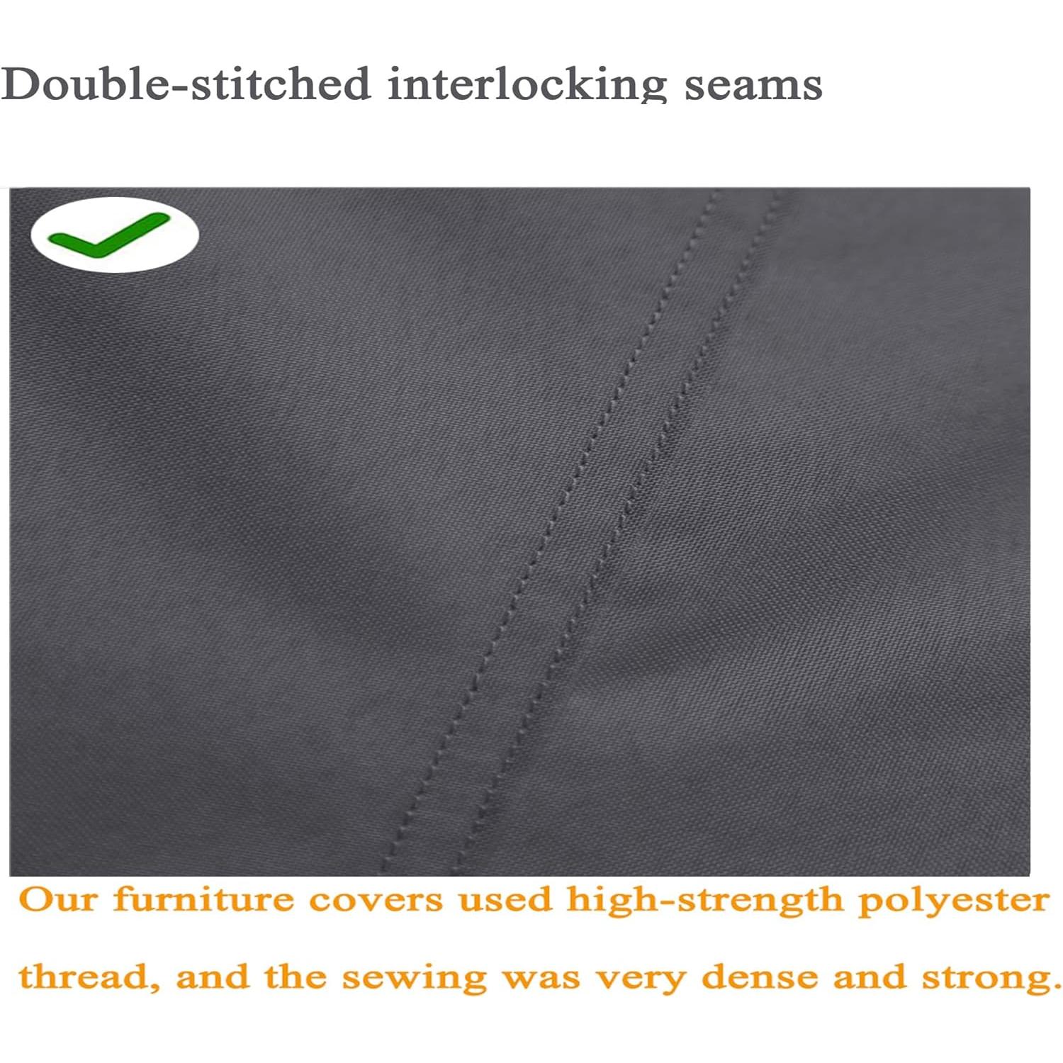 Cubierta de Sofá de Patio Garden Balsam 85" V Gris Oscuro